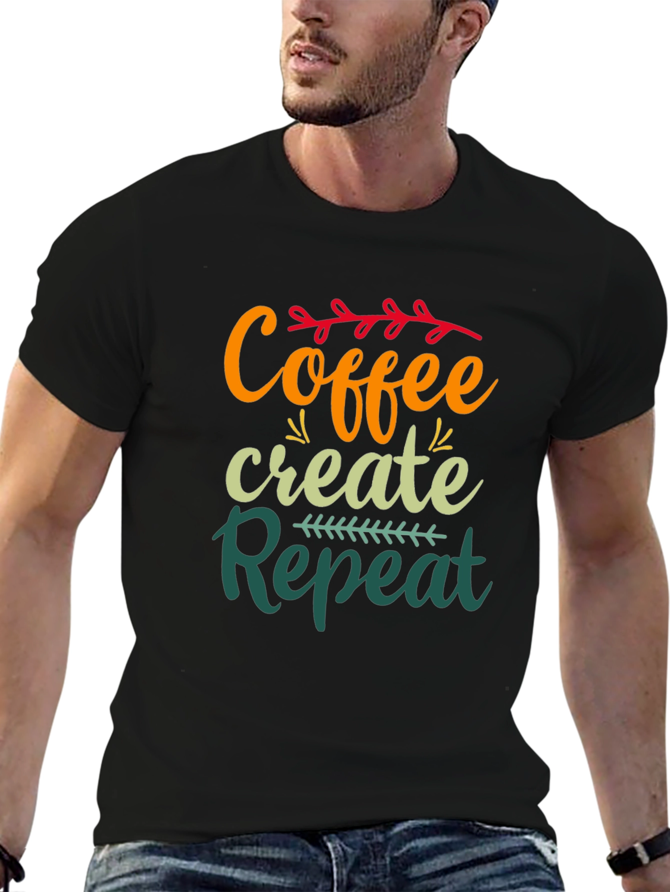 Coffee Create Repeat Graphic Tee