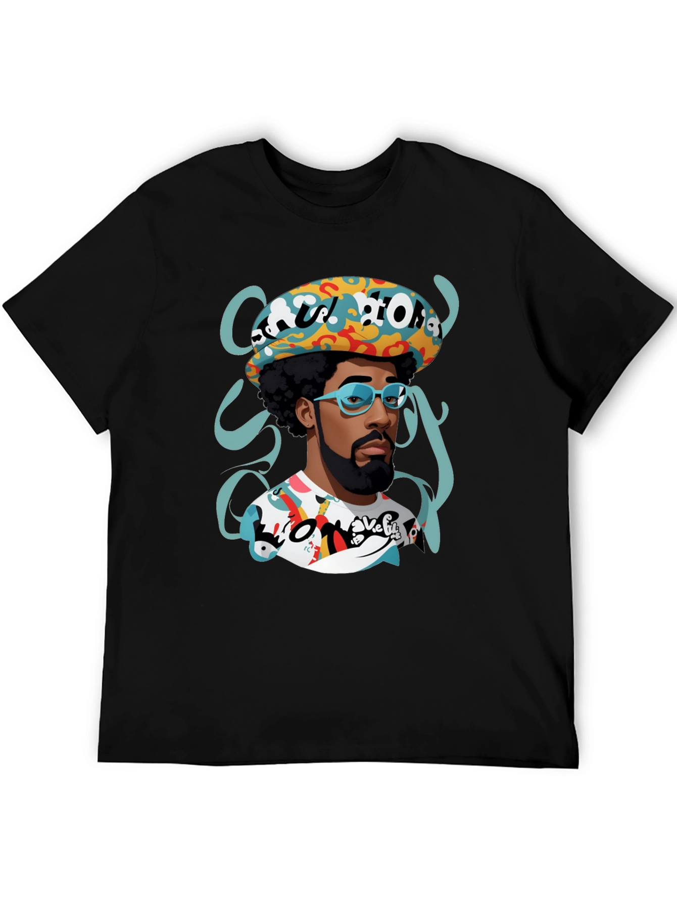 Retro Afro Cartoon Graphic Tee