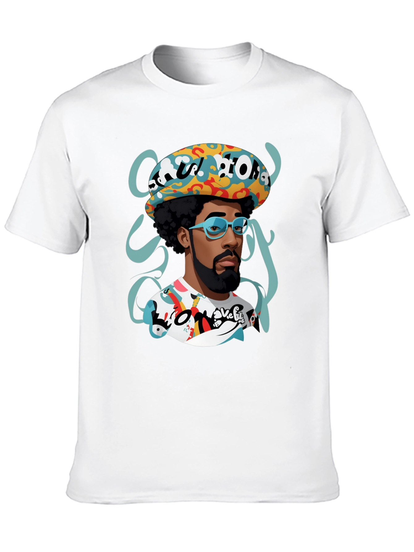 Retro Afro Cartoon Graphic Tee