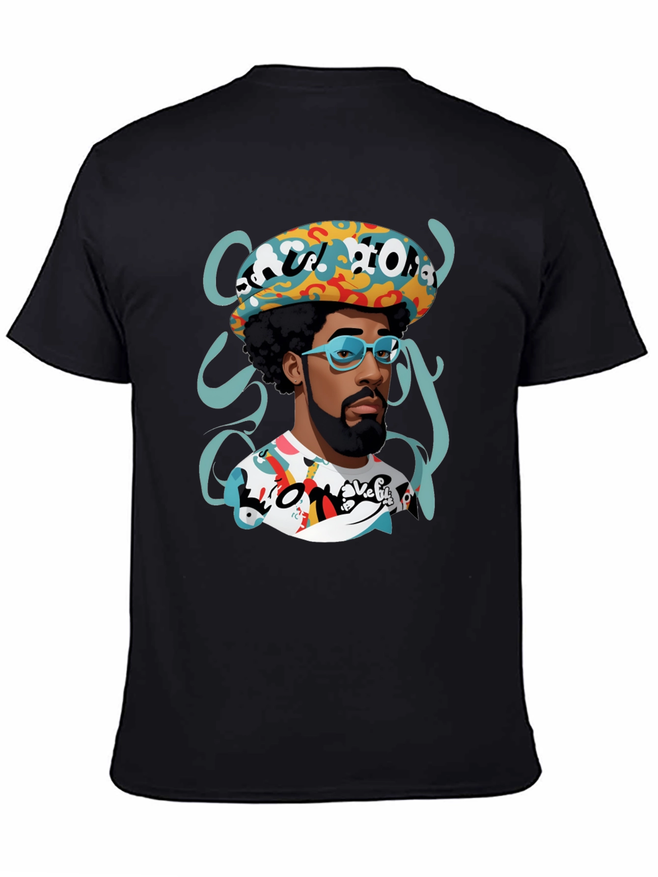 Retro Afro Cartoon Graphic Tee