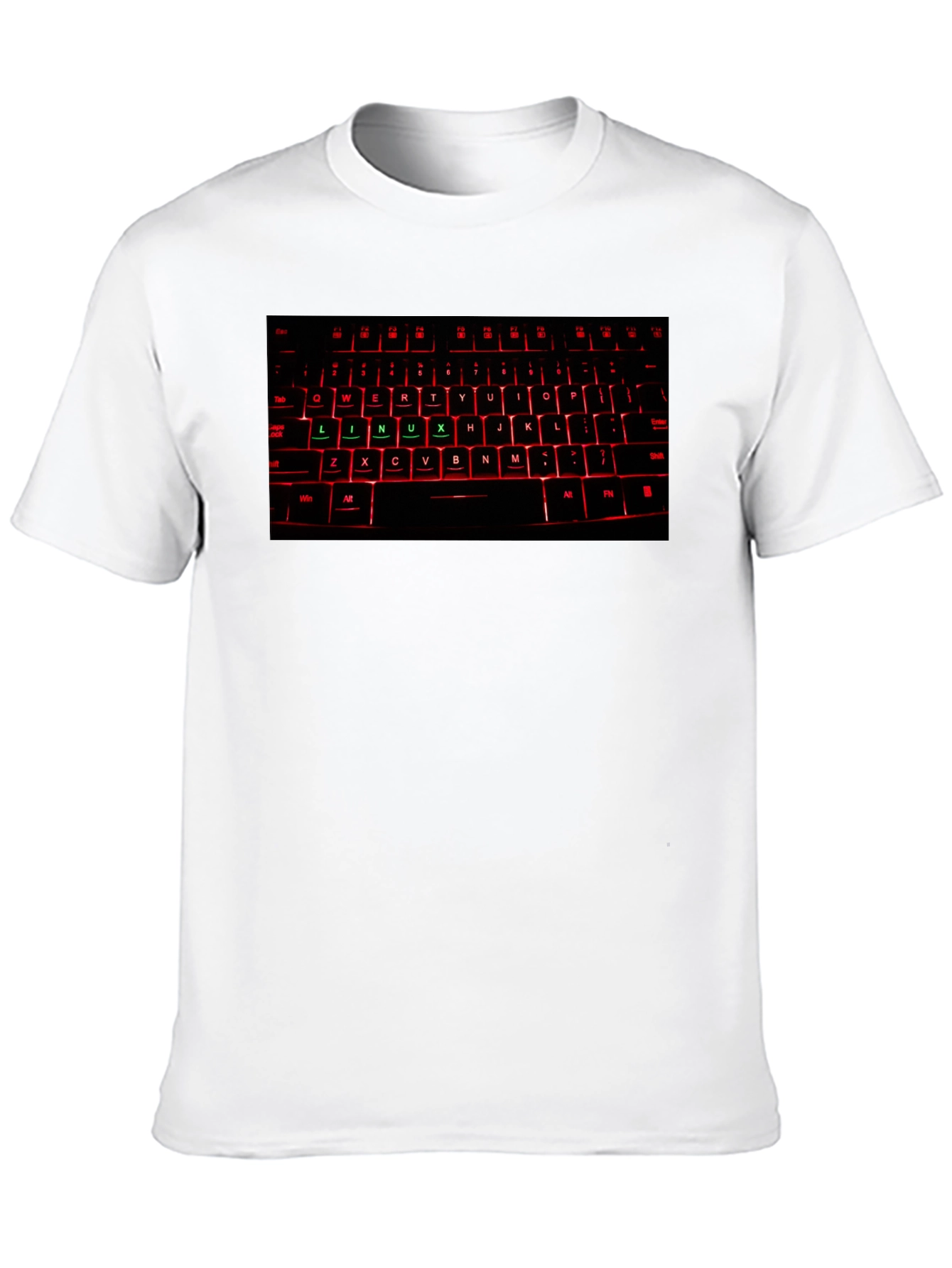 Linux Keyboard T-Shirt - Techie Gift