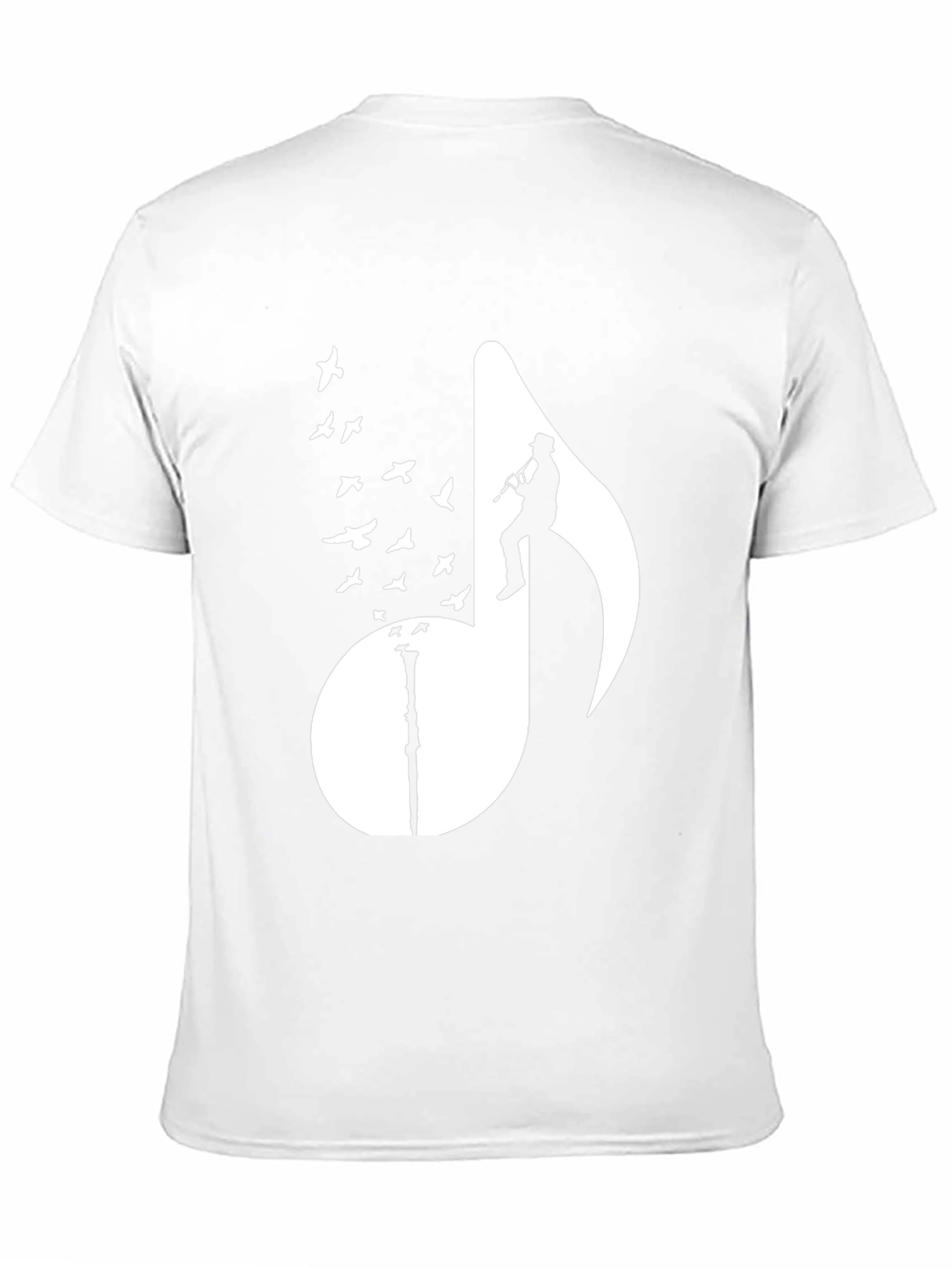 Musical Note Bird T-Shirt - Stylish Graphic Tee