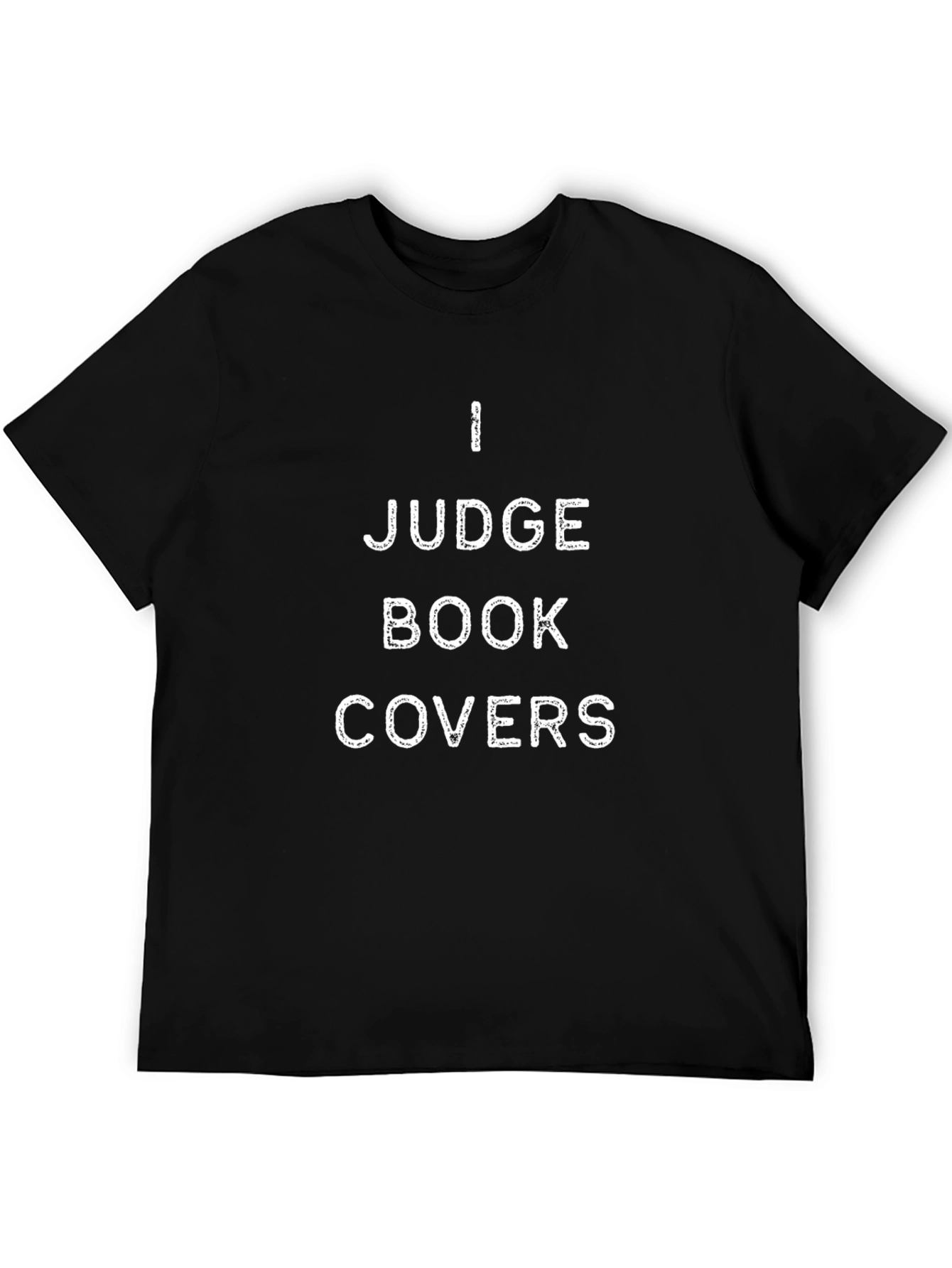 I Judge Book Covers T-Shirt Novelty Graphic Tee