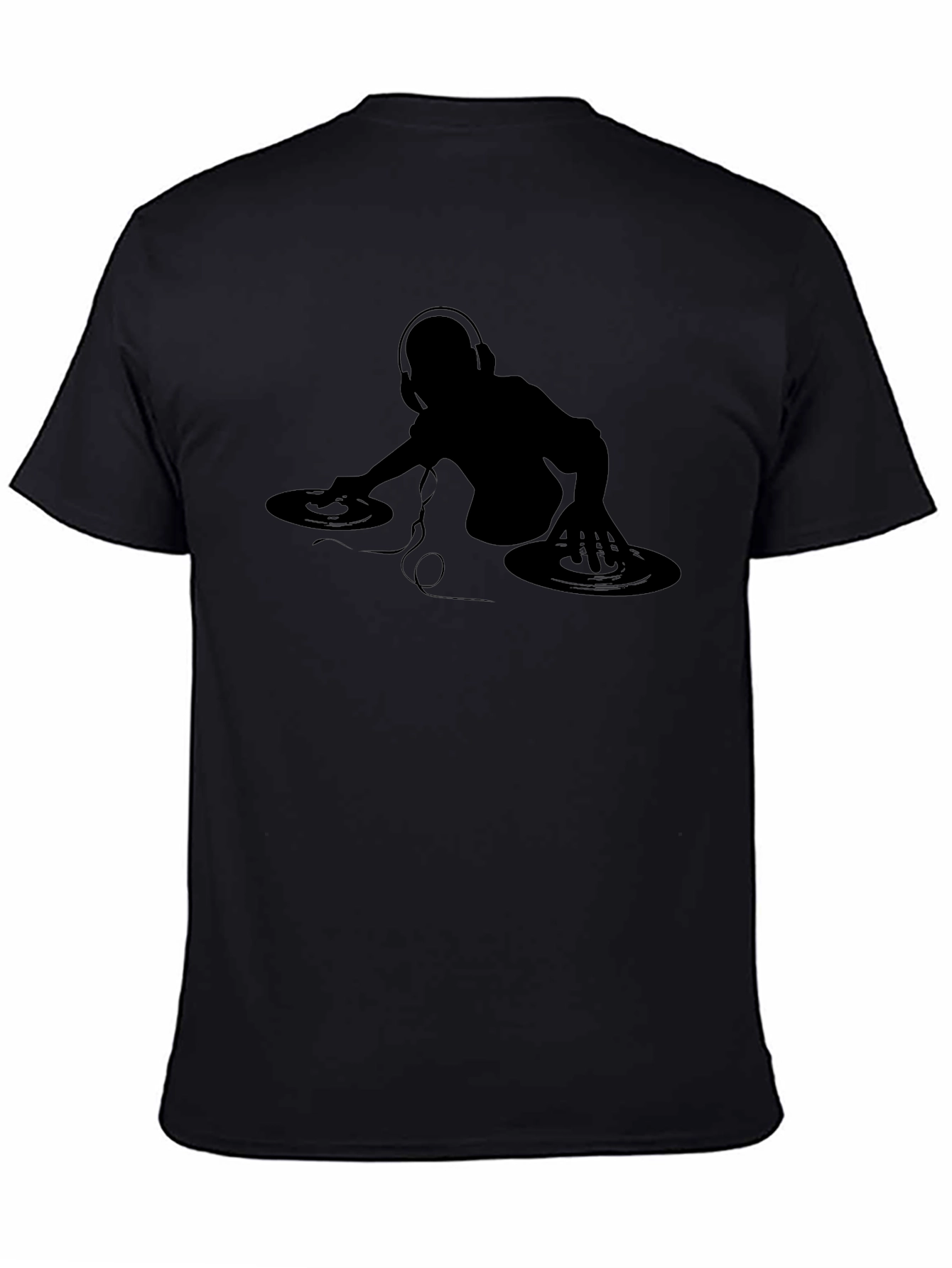 DJ Graphic T-Shirt - Black Cotton Tee