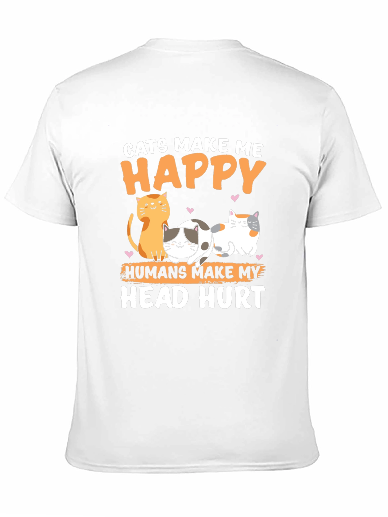 Cats Make Me Happy Graphic T-Shirt