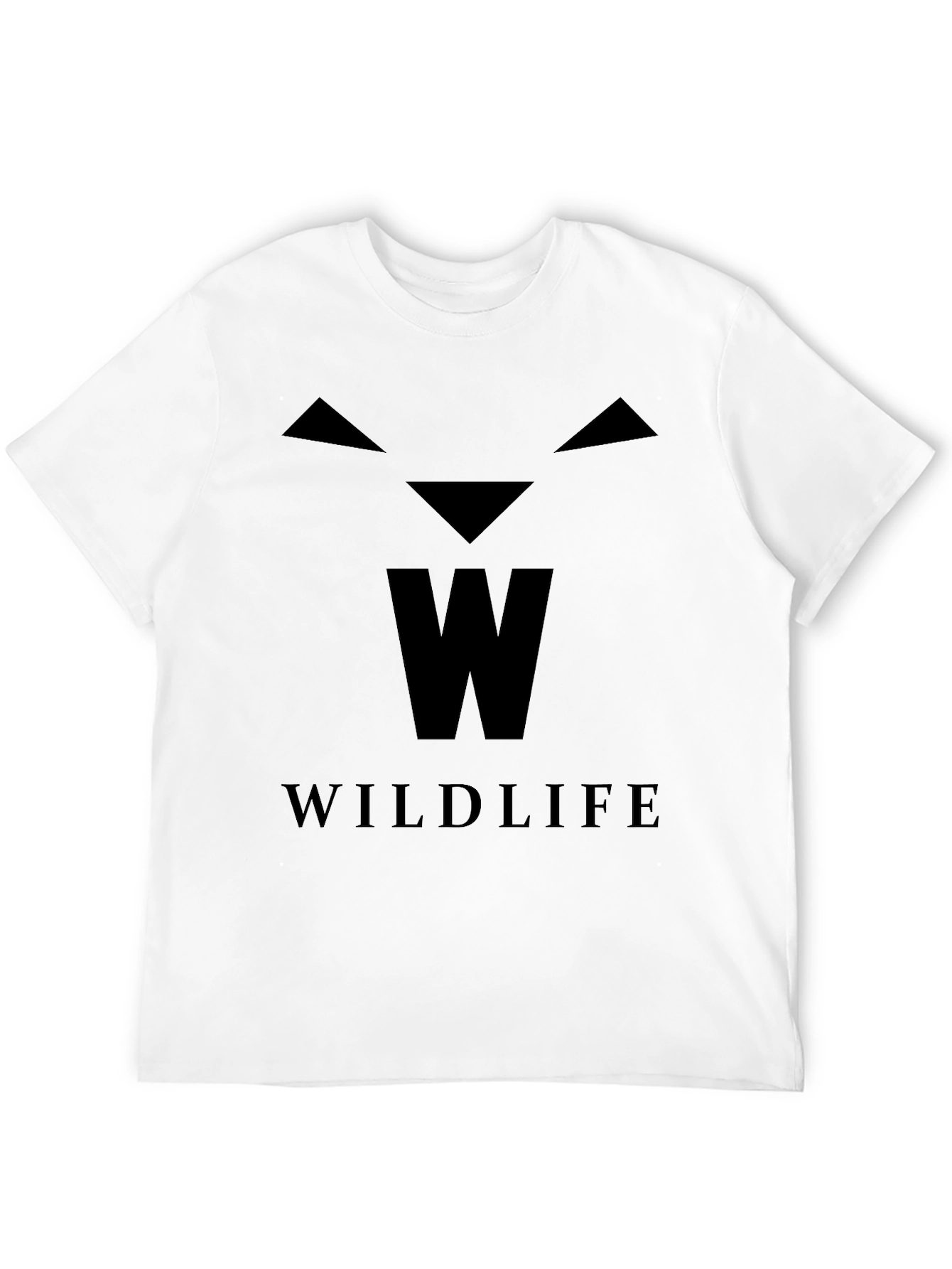 Wildlife Graphic Print Black T-Shirt