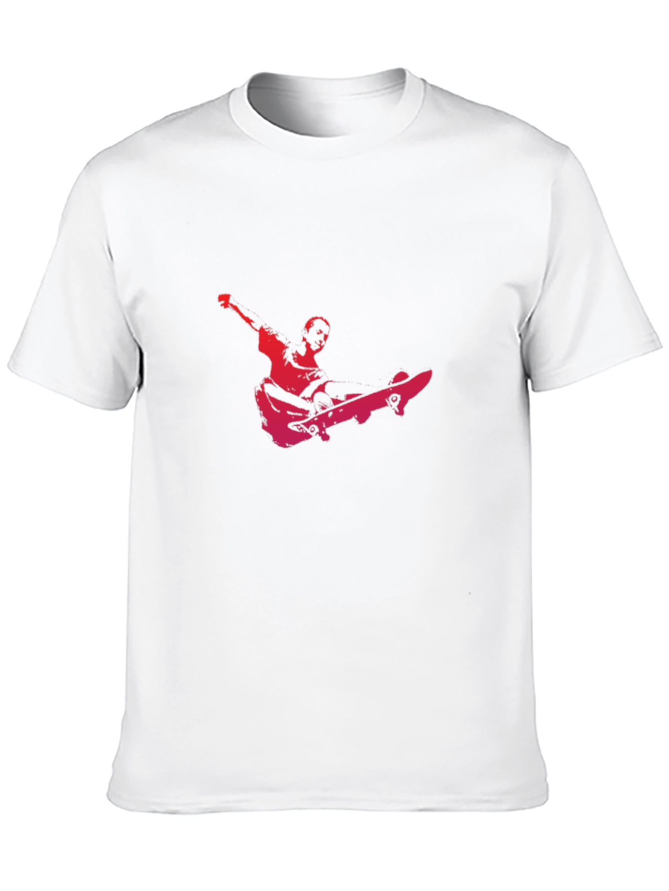 Skateboarder Graphic Black T-Shirt