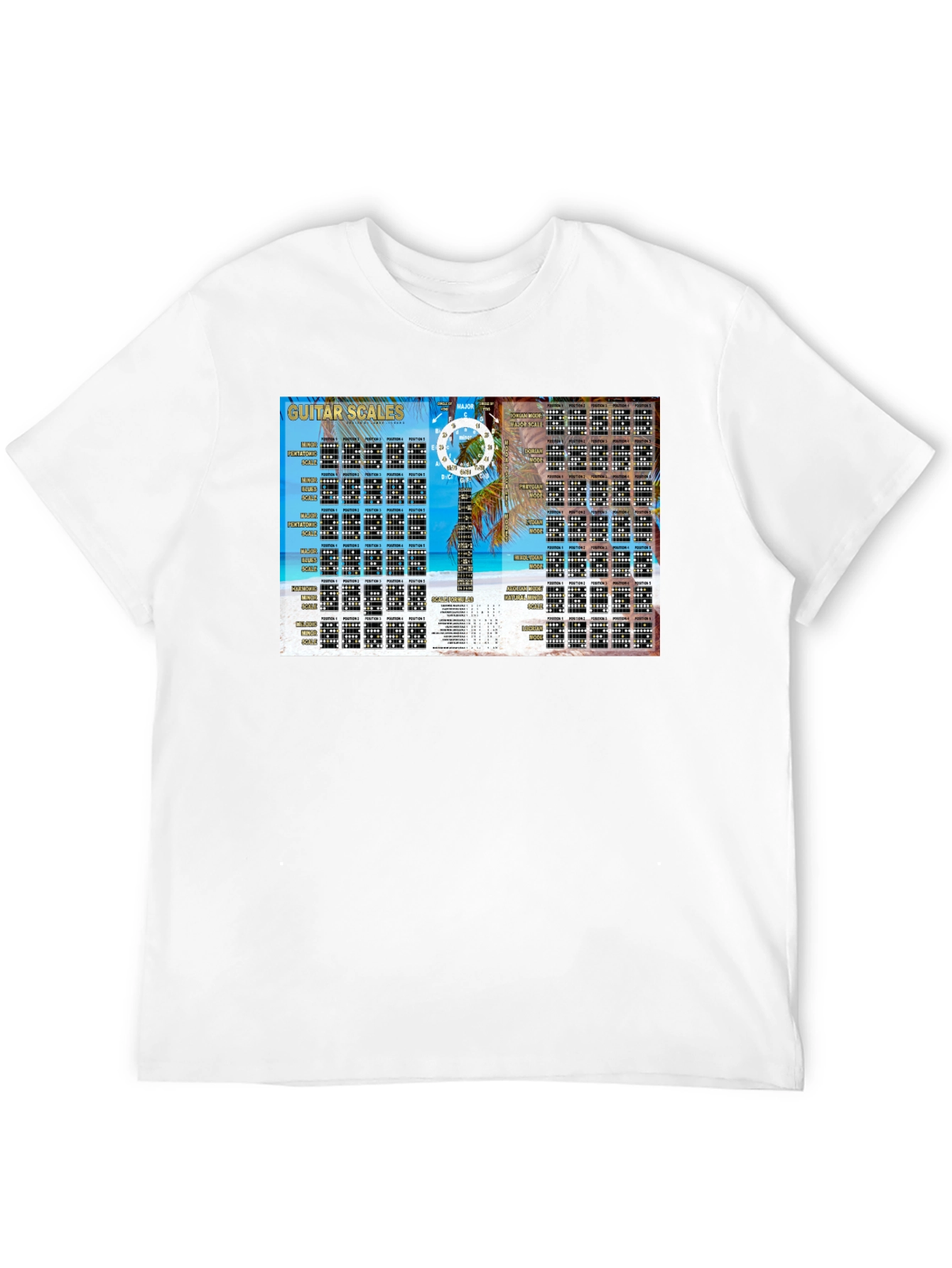 Guitar Scales Black T-Shirt