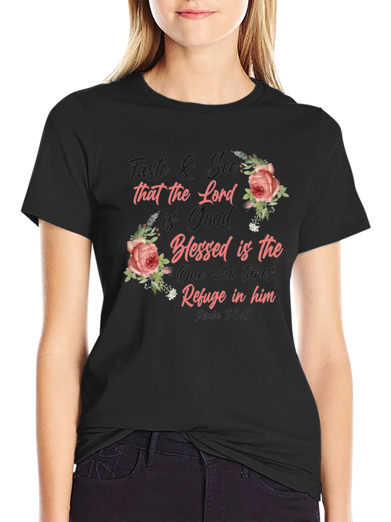 Taste and See Floral Graphic Tee