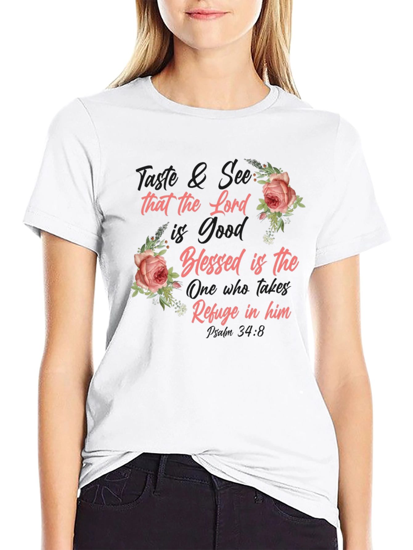 Taste and See Floral Graphic Tee