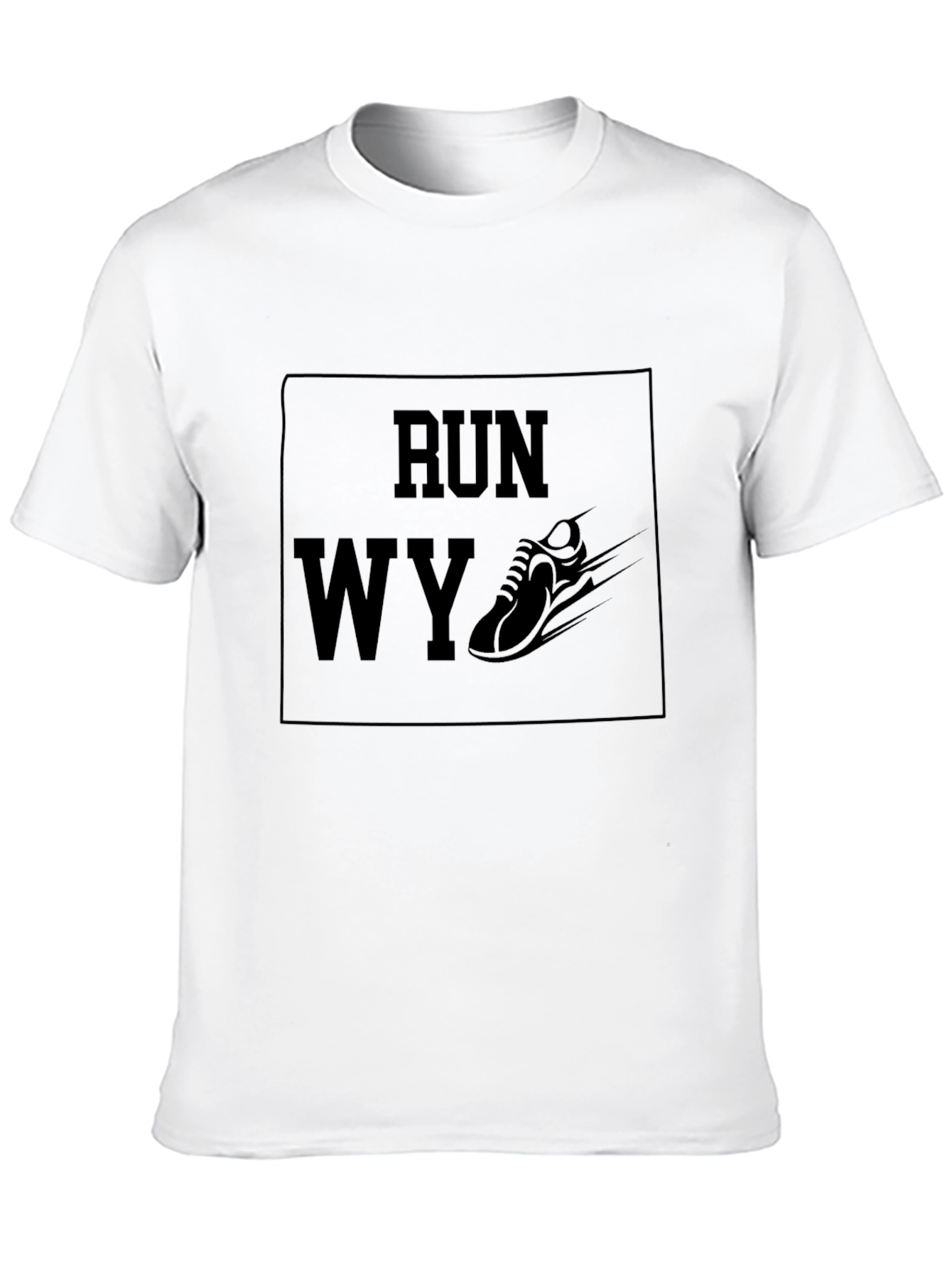 Run WY Graphic Tee - Wyoming Running Shirt
