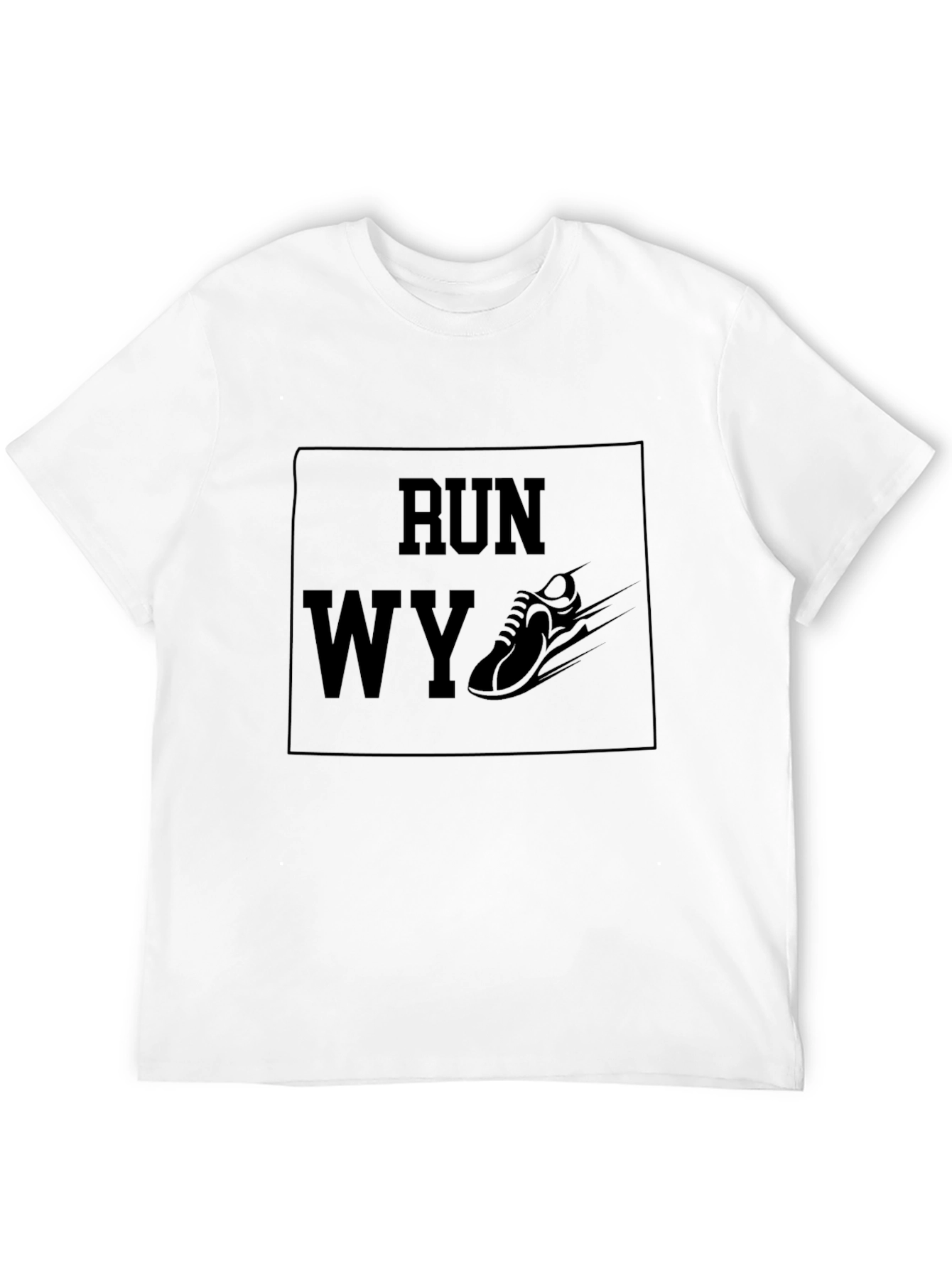 Run WY Graphic Tee - Wyoming Running Shirt