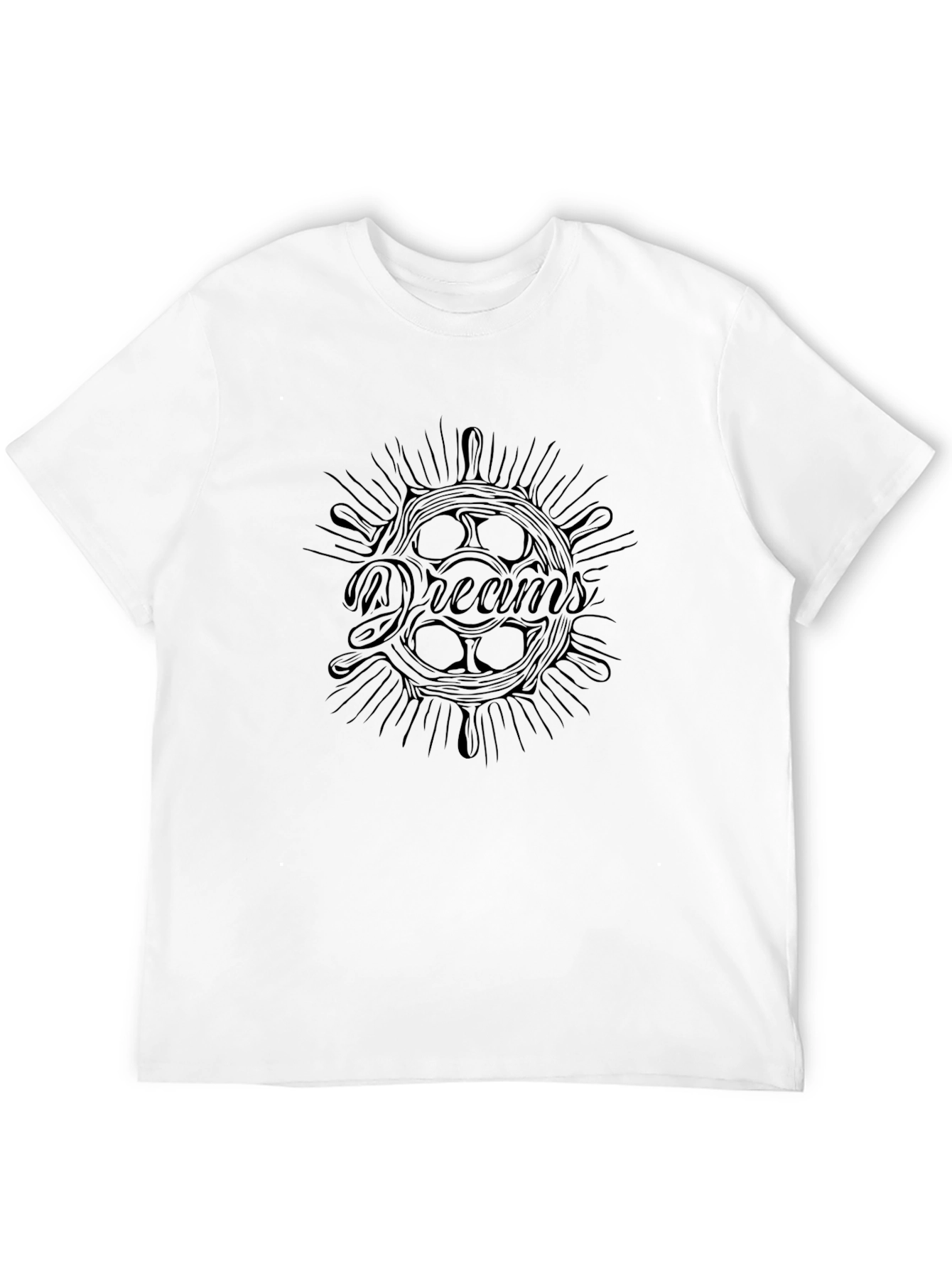 Dreams Graphic Print Black T-Shirt