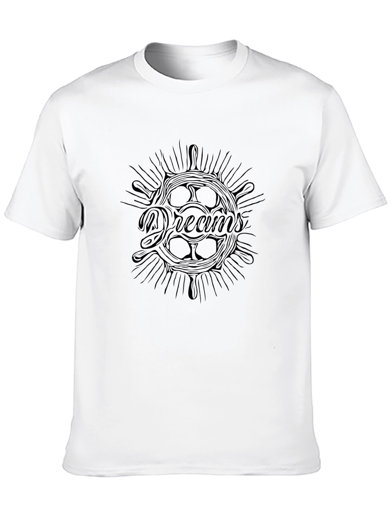 Dreams Graphic Print Black T-Shirt