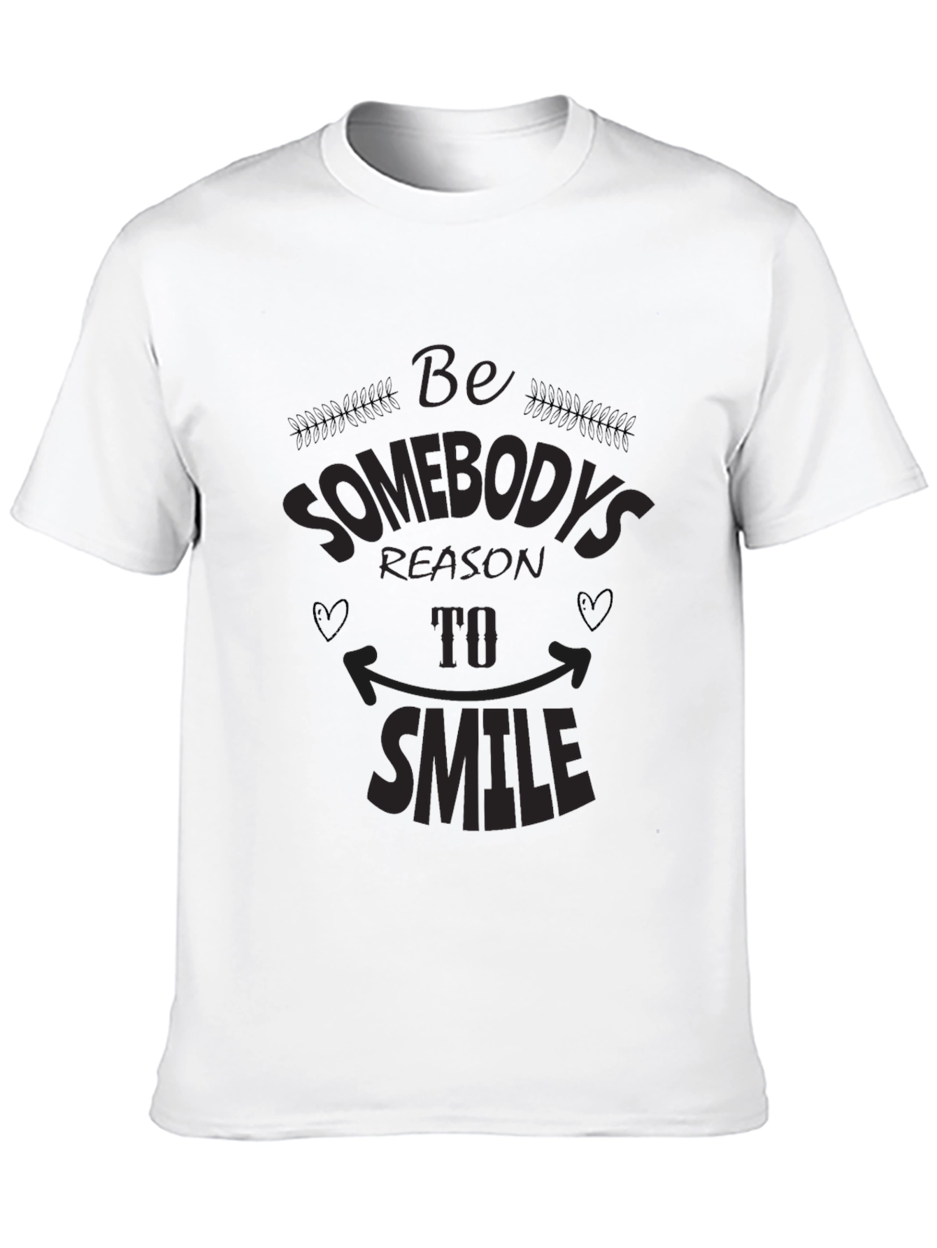 Be Somebodys Reason to Smile Graphic Tee - Black