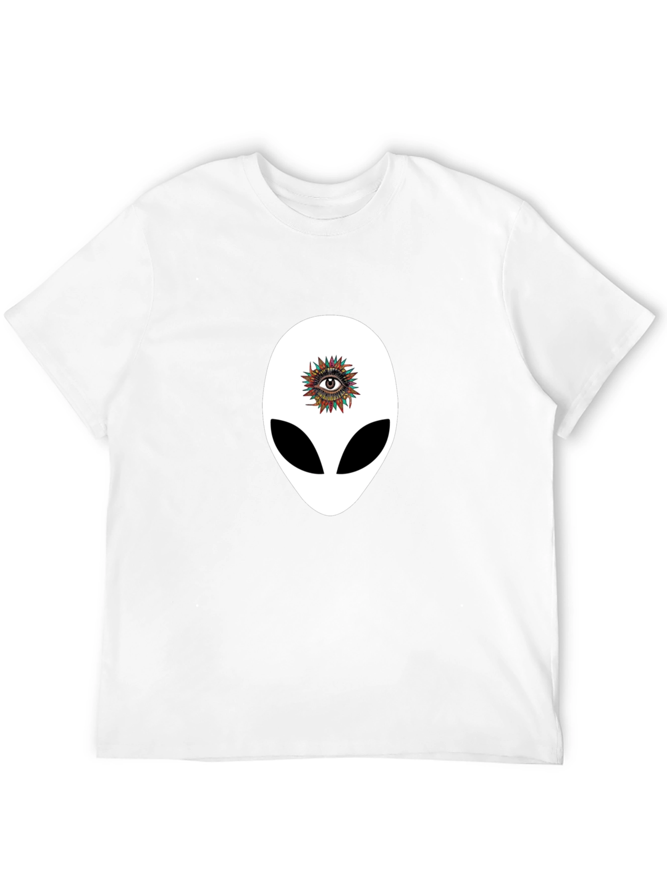 Alien Eye Graphic T-Shirt - Unique Black Tee