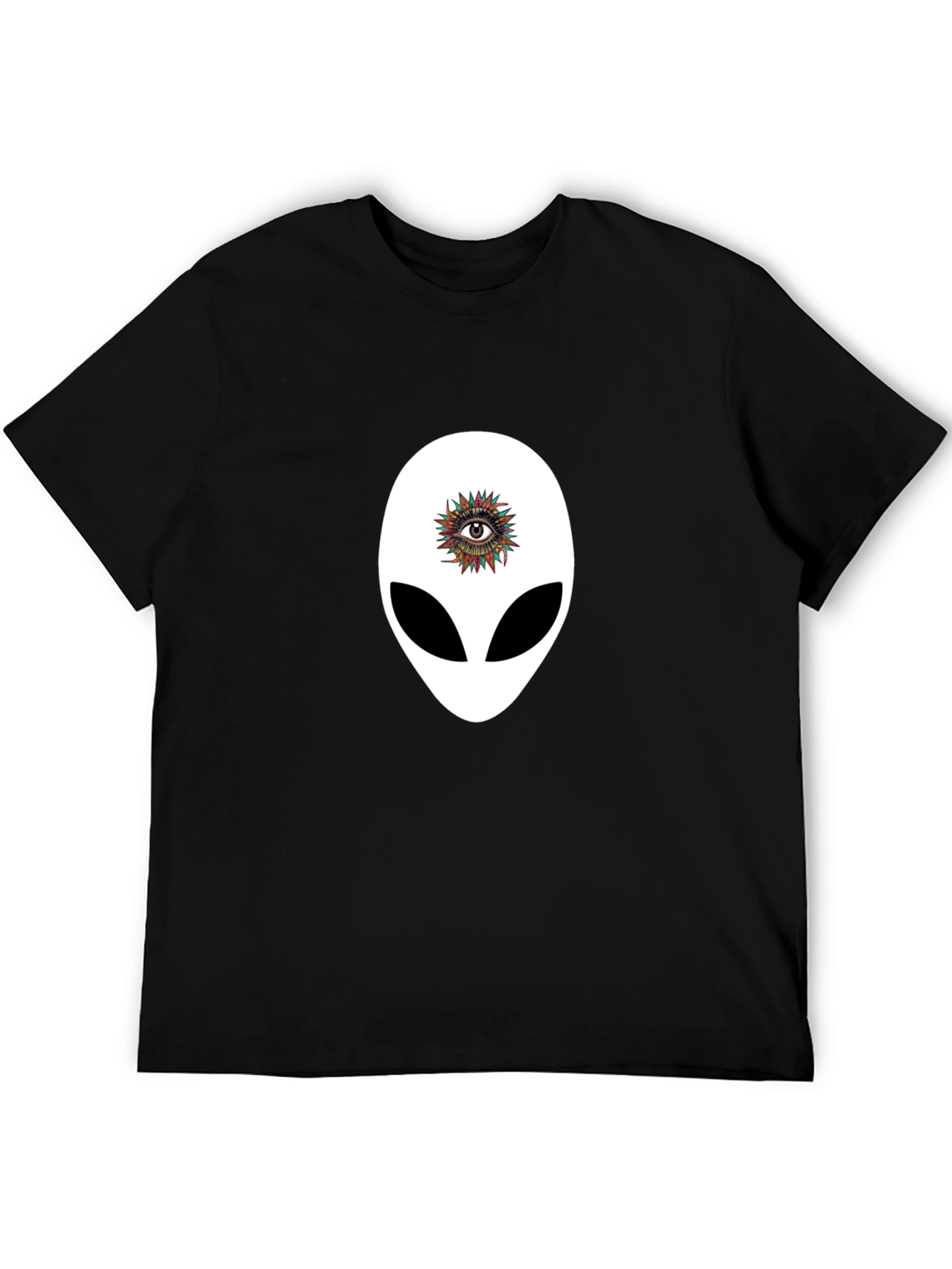 Alien Eye Graphic T-Shirt - Unique Black Tee