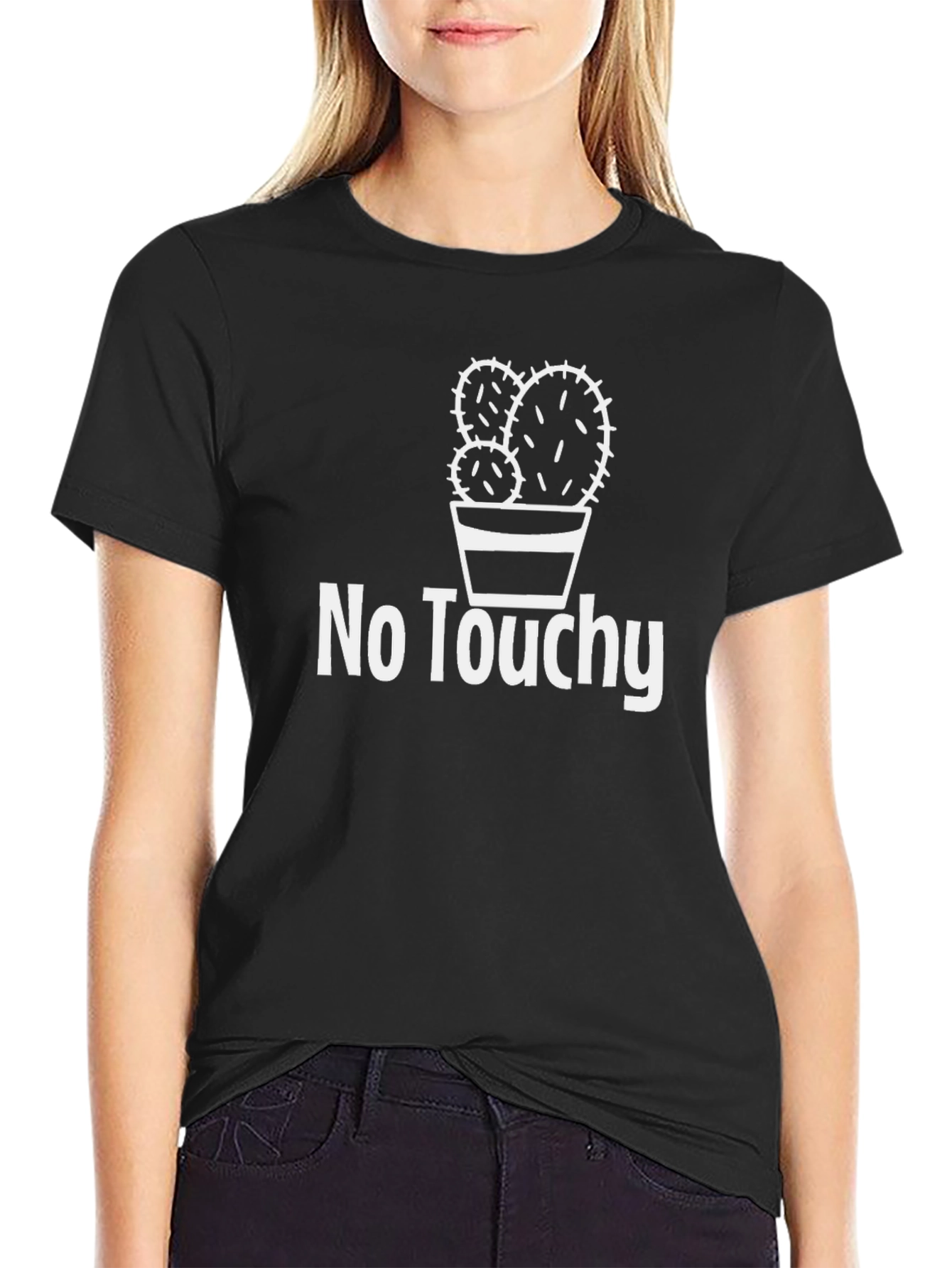 No Touchy Cactus T-Shirt - Funny Graphic Tee