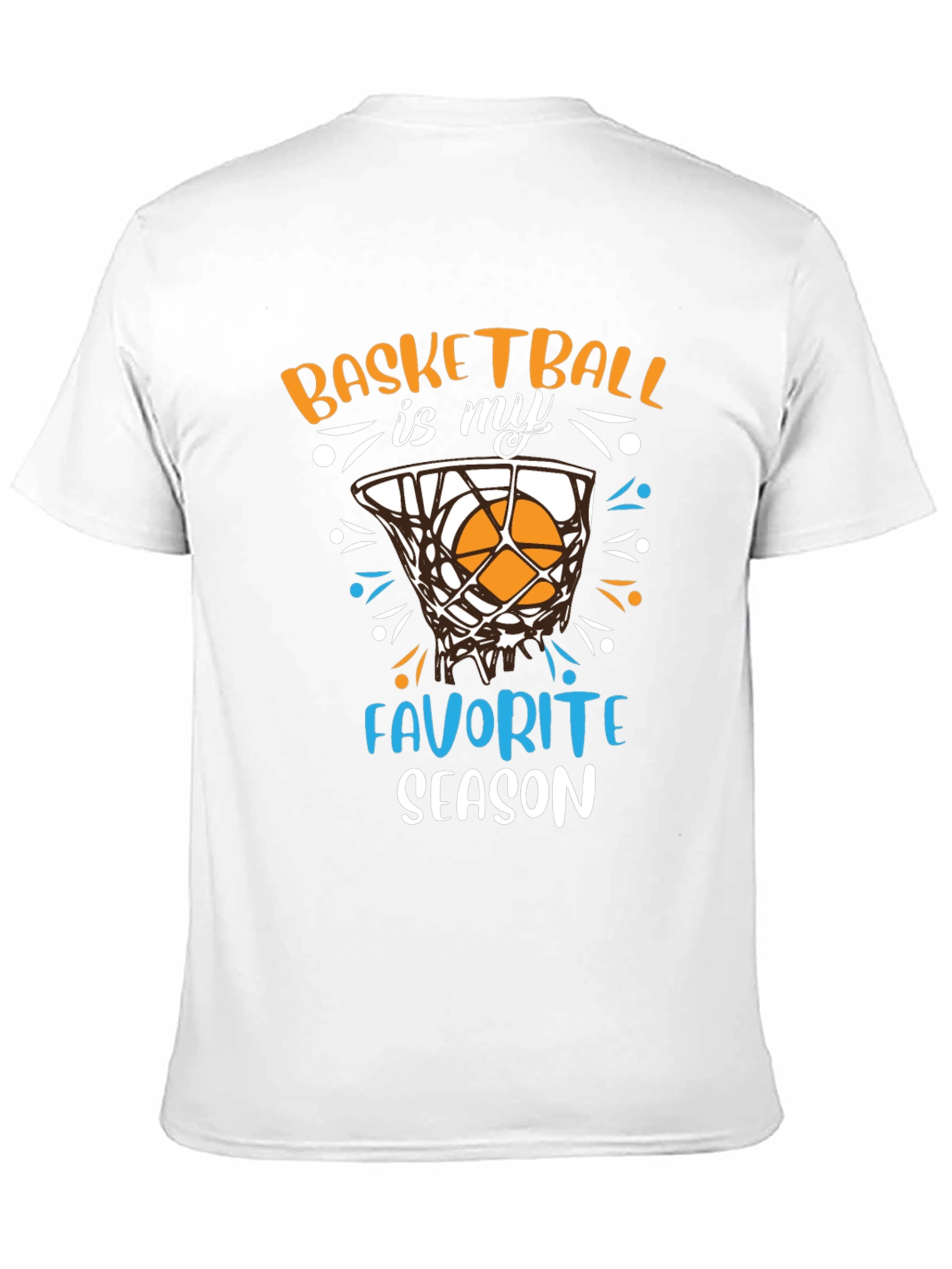 Basketball is My Favorite Season Black T-Shirt