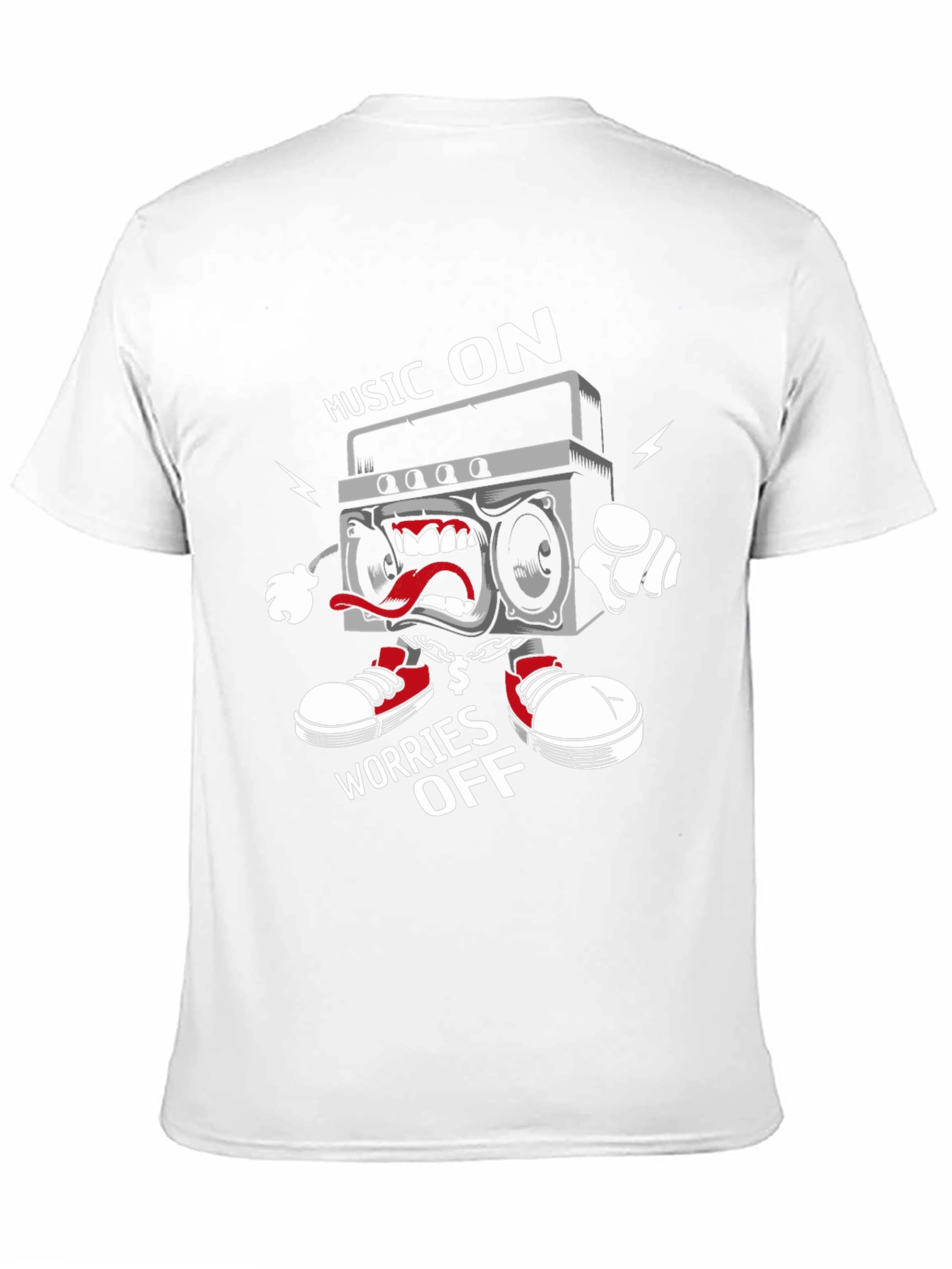 Music On Worries Off Graphic Tee