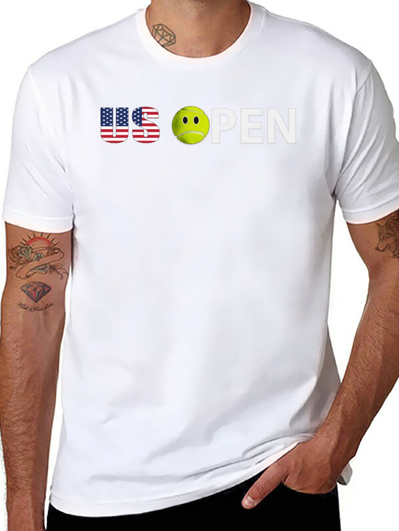 US Open Tennis Graphic Tee - Unisex Cotton T-Shirt
