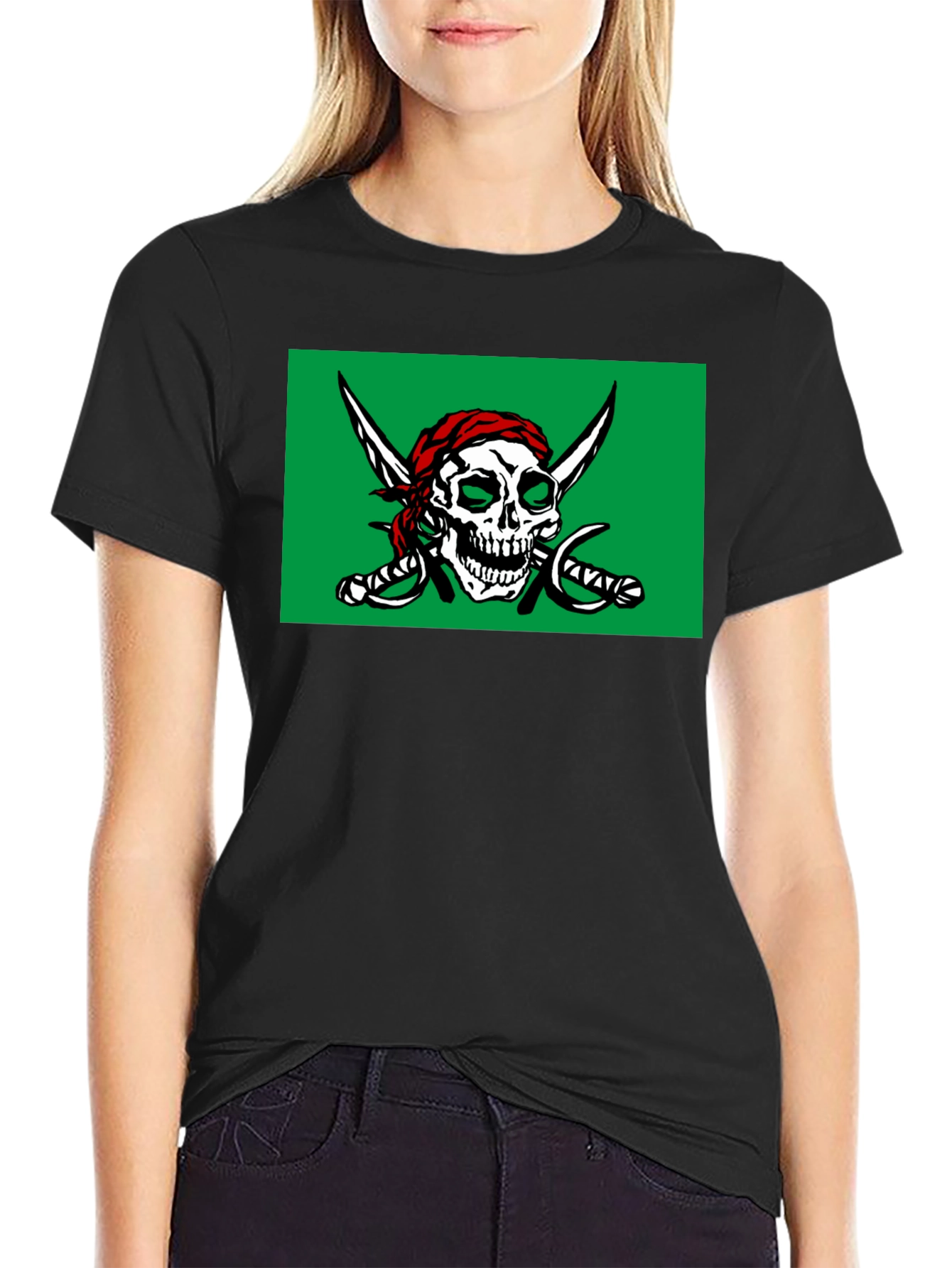 Pirate Skull T-Shirt - Jolly Roger Design