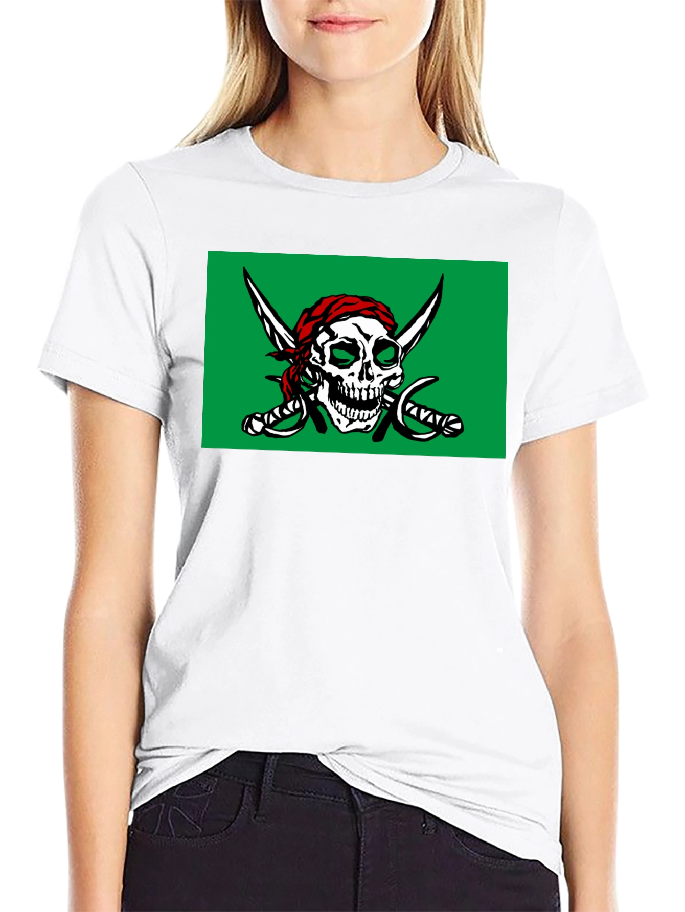 Pirate Skull T-Shirt - Jolly Roger Design