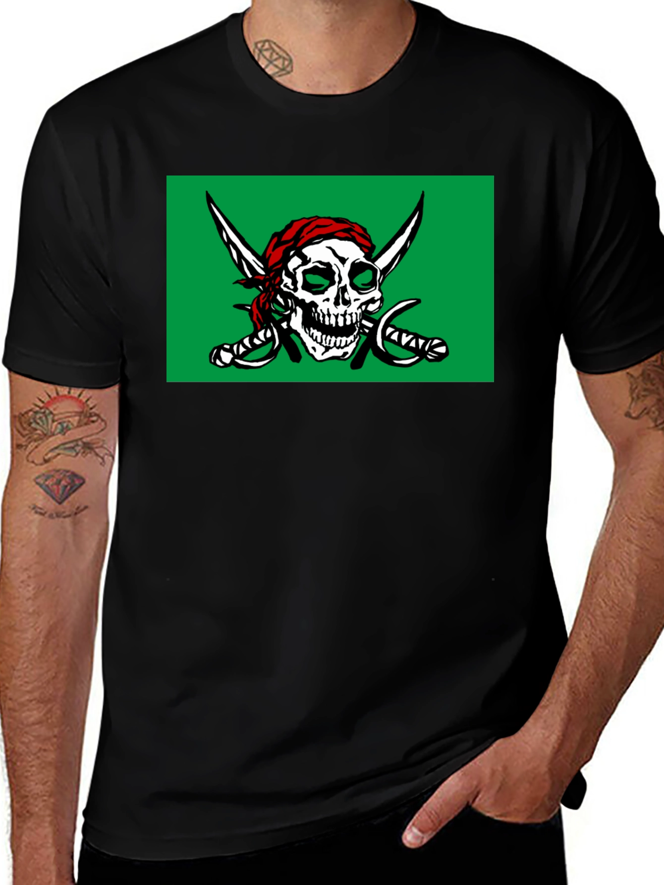 Pirate Skull T-Shirt - Jolly Roger Design