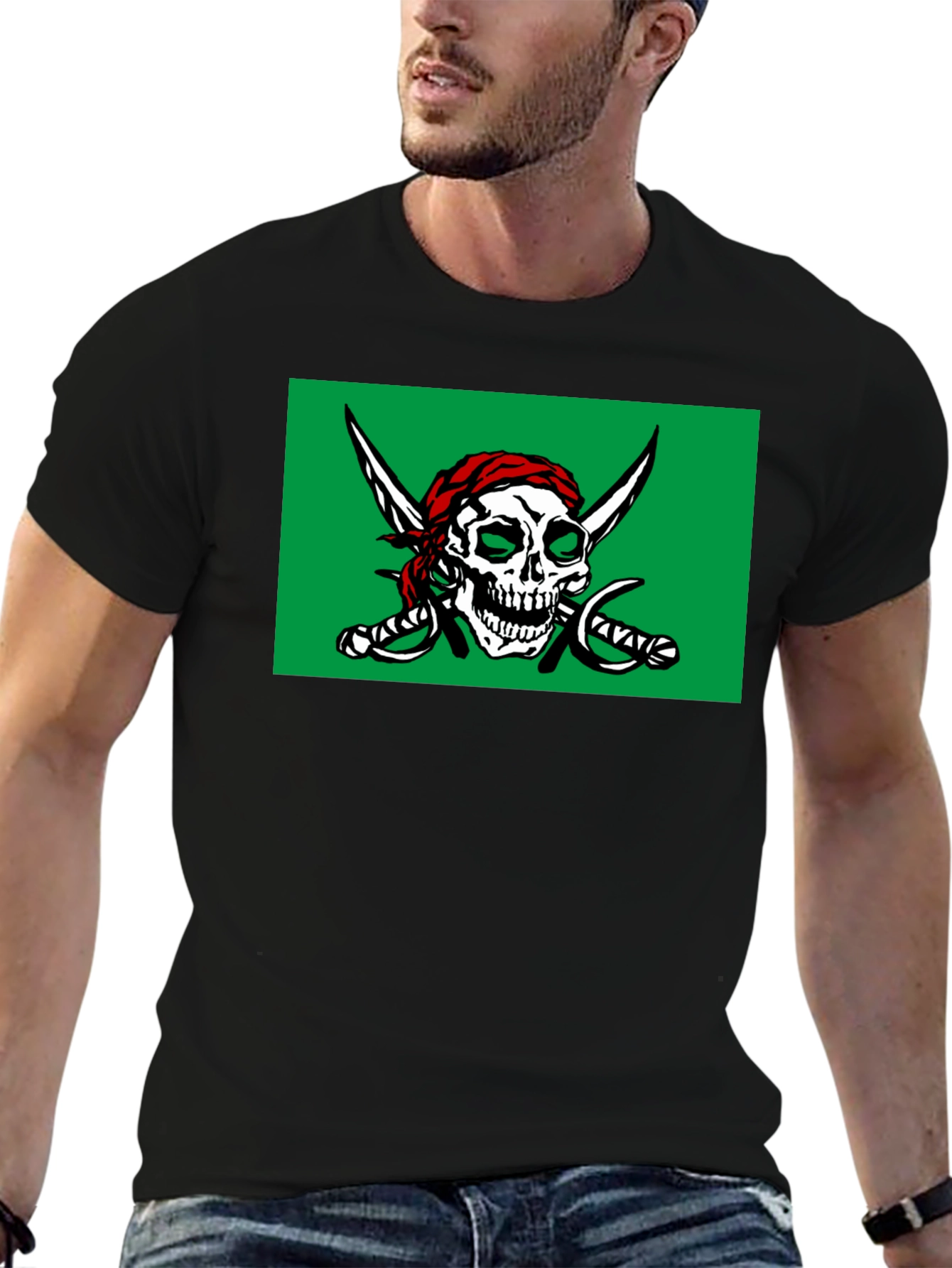 Pirate Skull T-Shirt - Jolly Roger Design