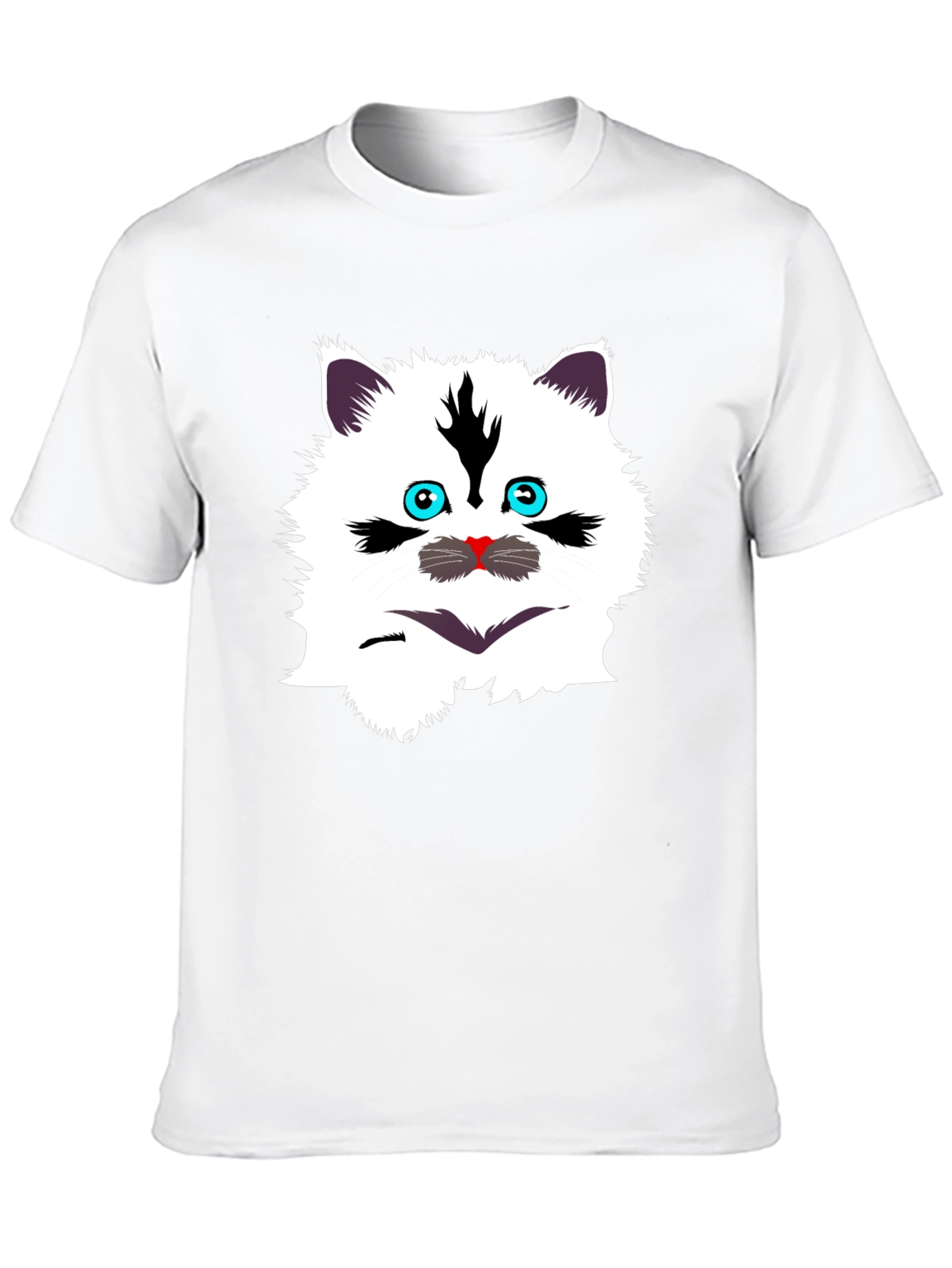 Funny Cat Graphic Tee - Black T-Shirt