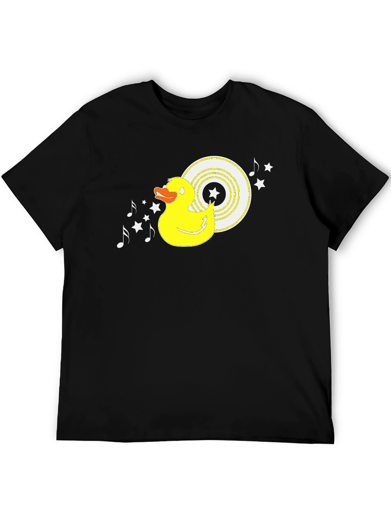 Duck DJ Black T-Shirt - Music Lover Tee