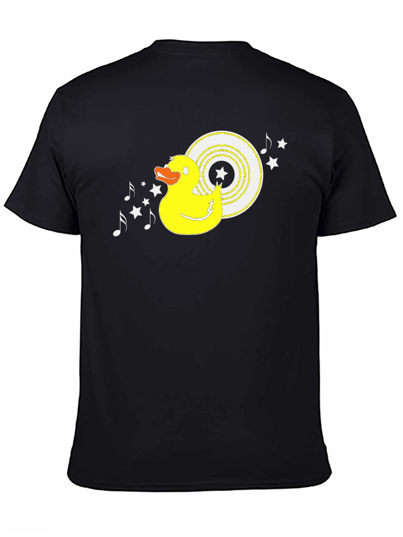 Duck DJ Black T-Shirt - Music Lover Tee