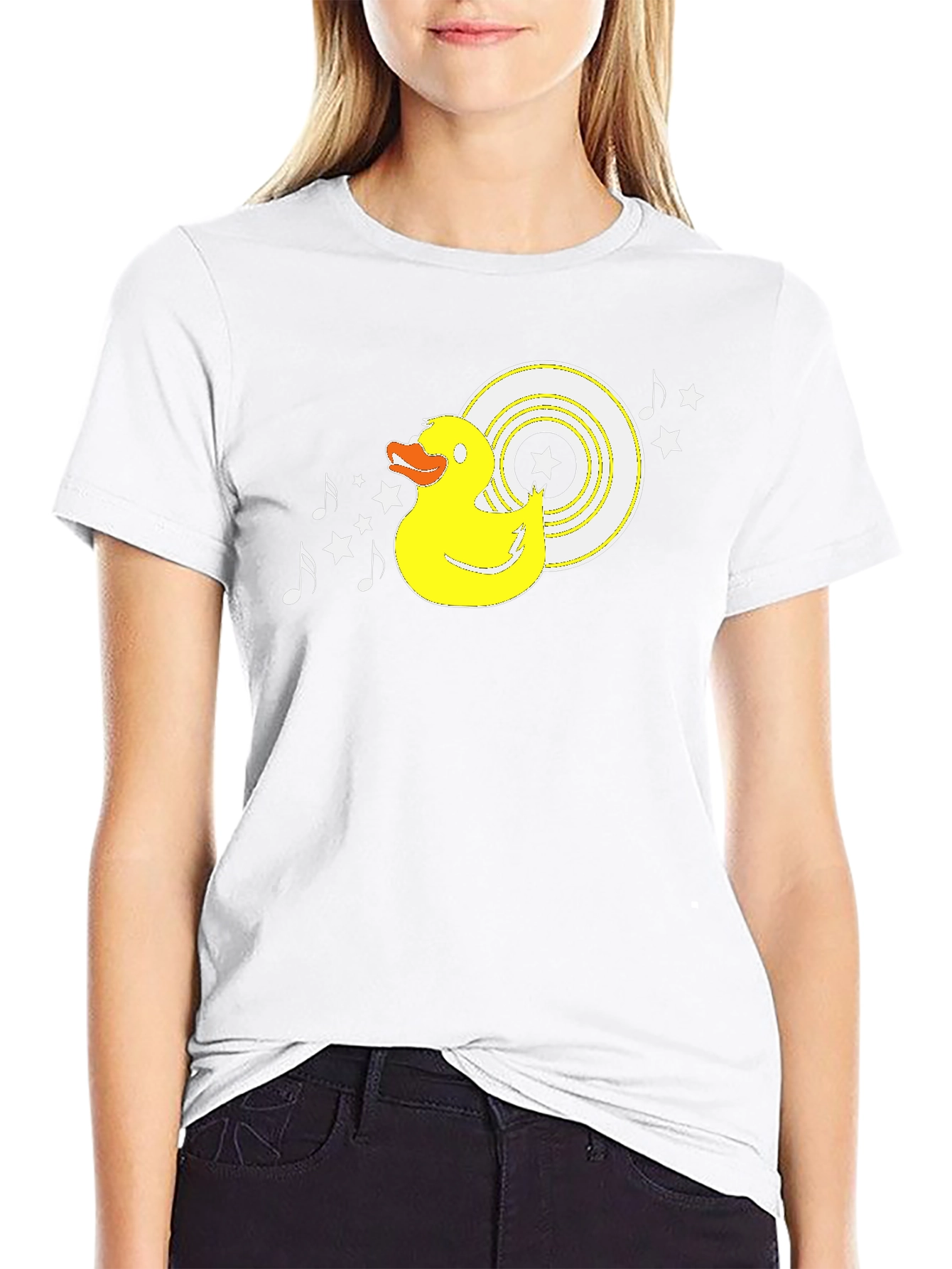 Duck DJ Black T-Shirt - Music Lover Tee