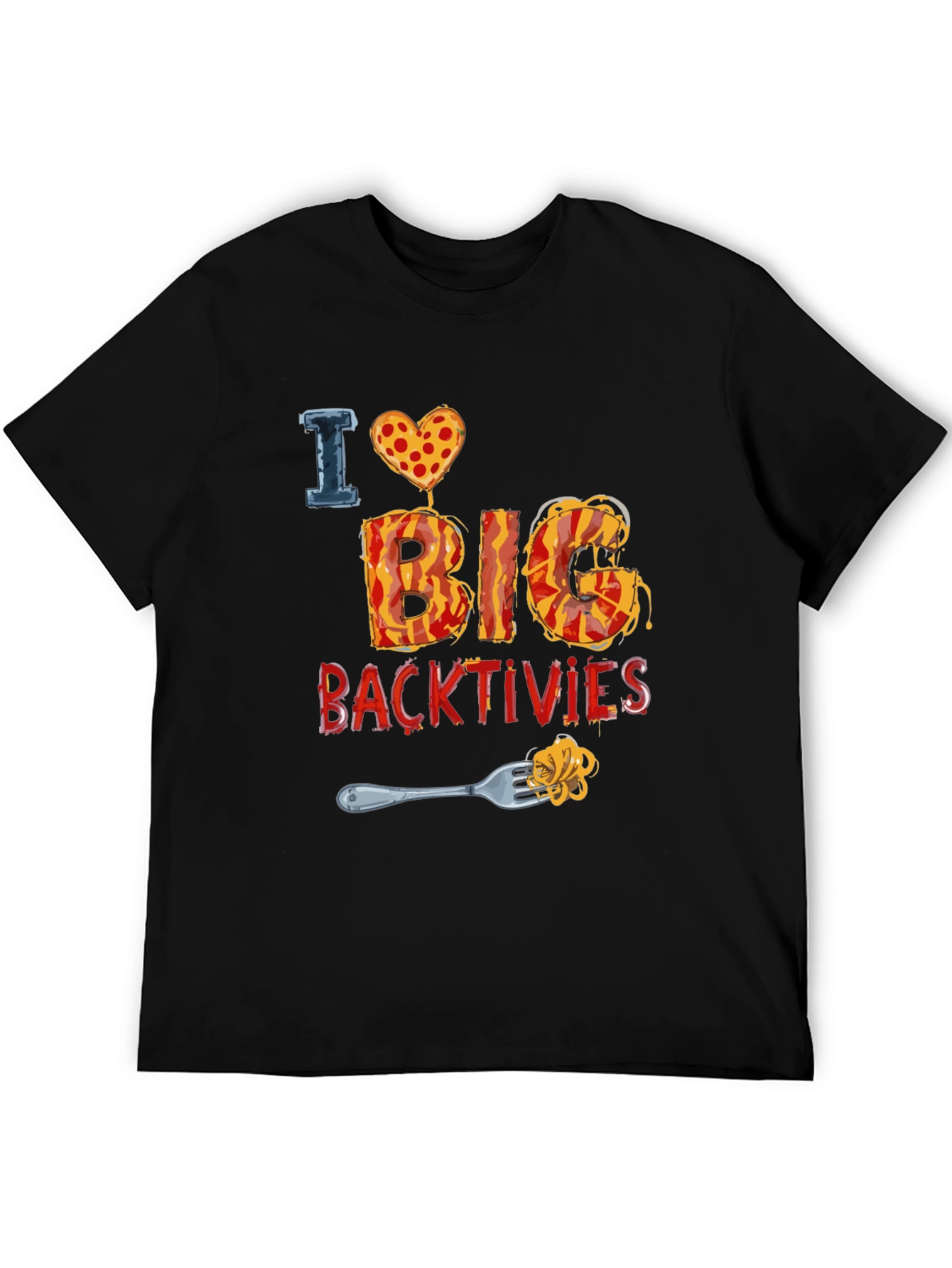 I Love Big Backtivities Funny Food T-Shirt