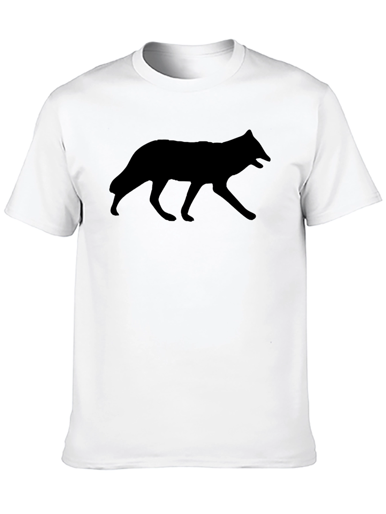 Wolf Silhouette Black T-Shirt