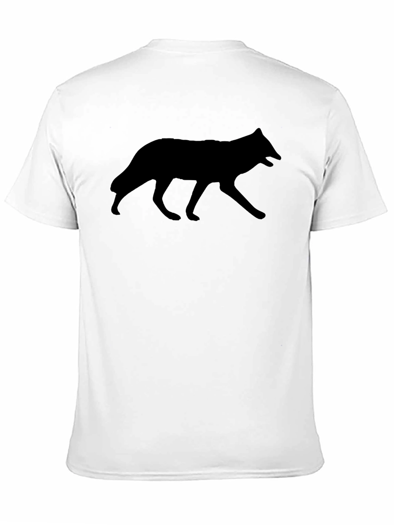 Wolf Silhouette Black T-Shirt