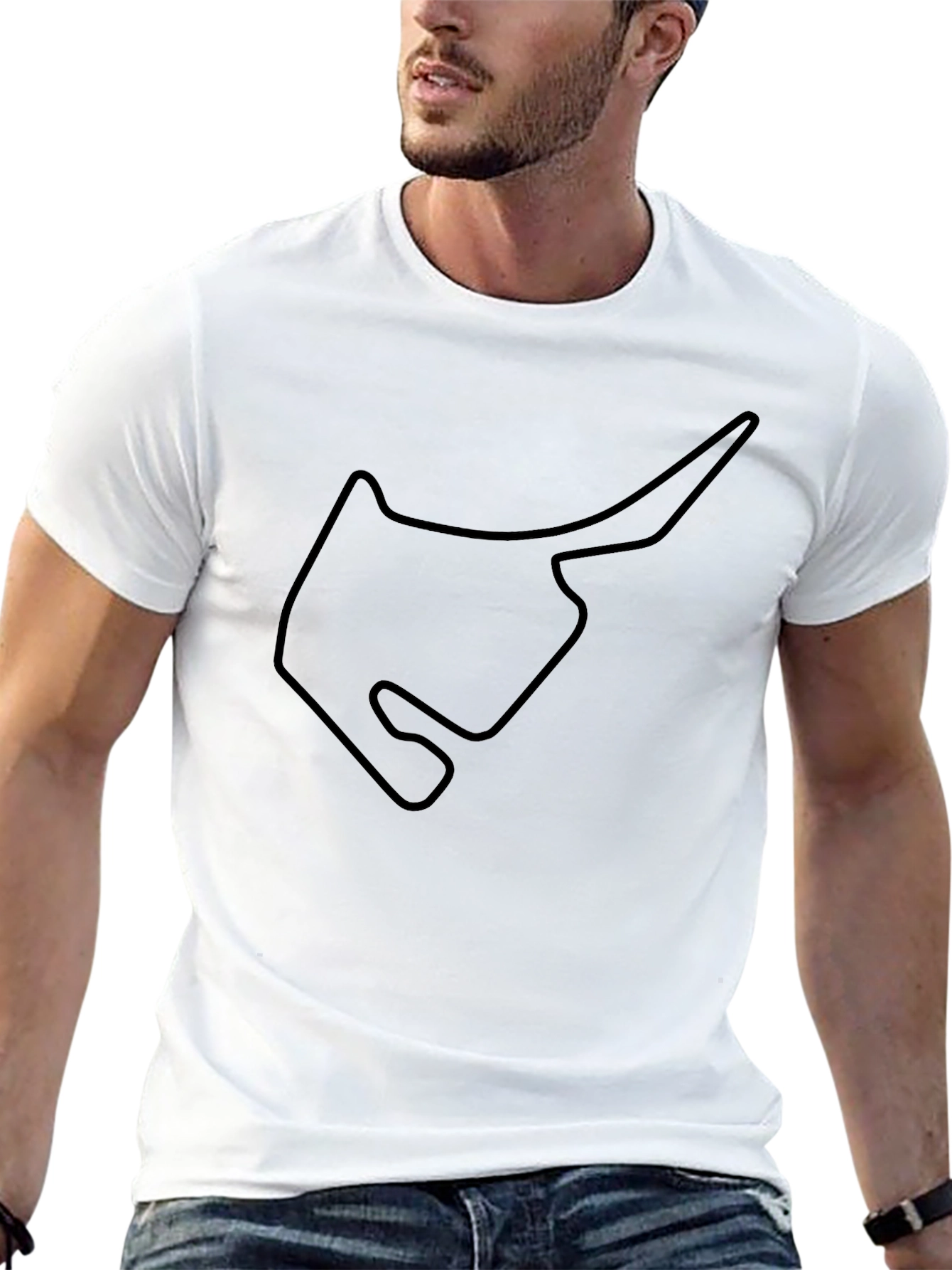 Circuit Outline Black T-Shirt
