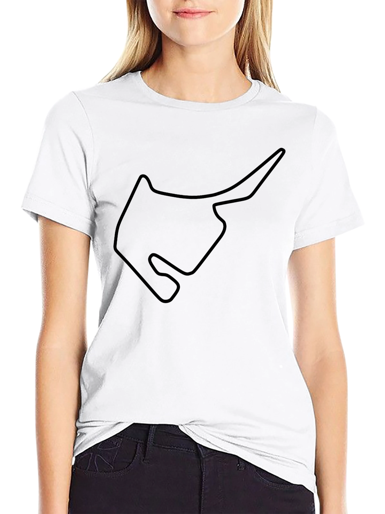 Circuit Outline Black T-Shirt