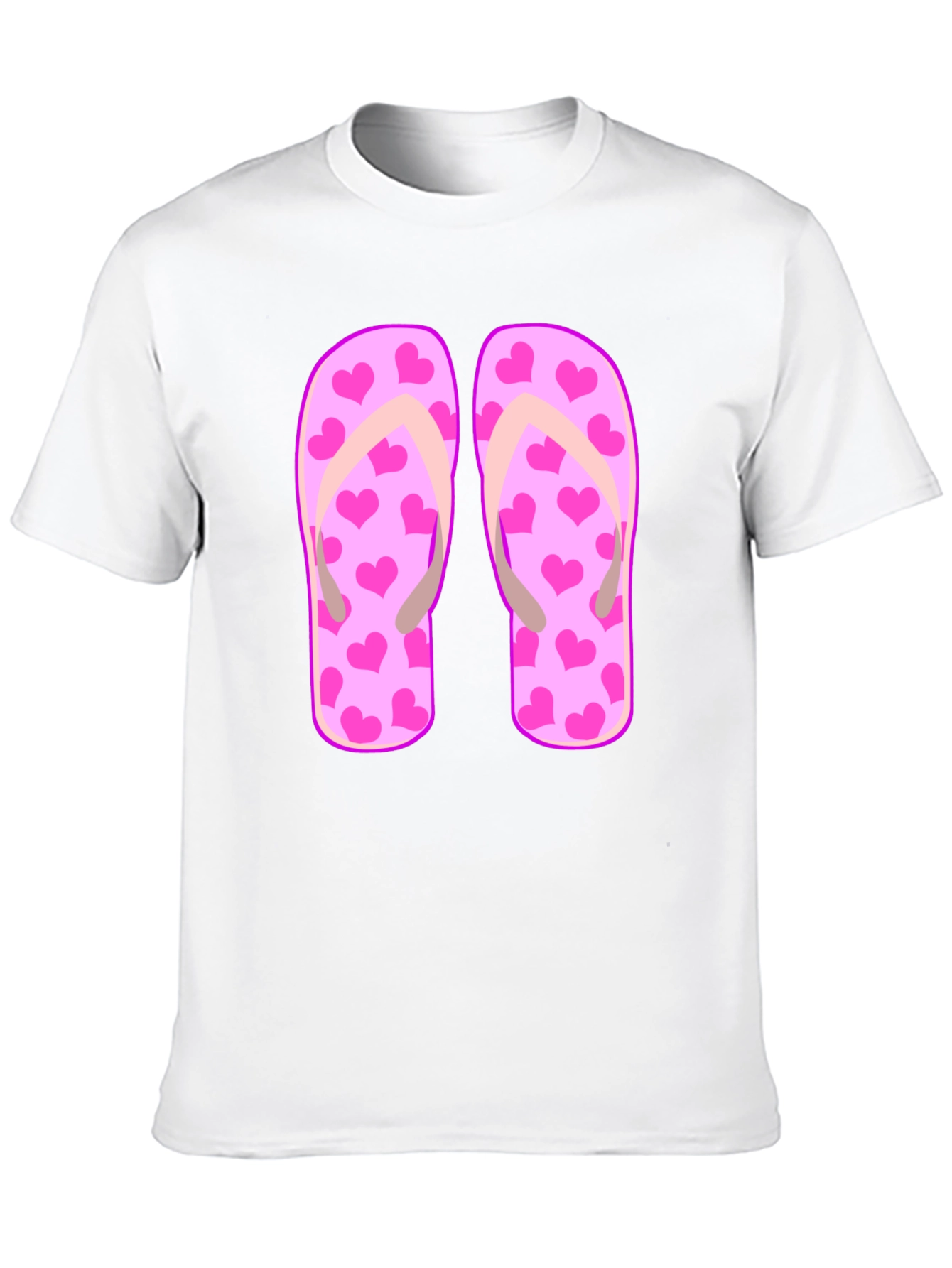 Heart Flip Flops Graphic Tee