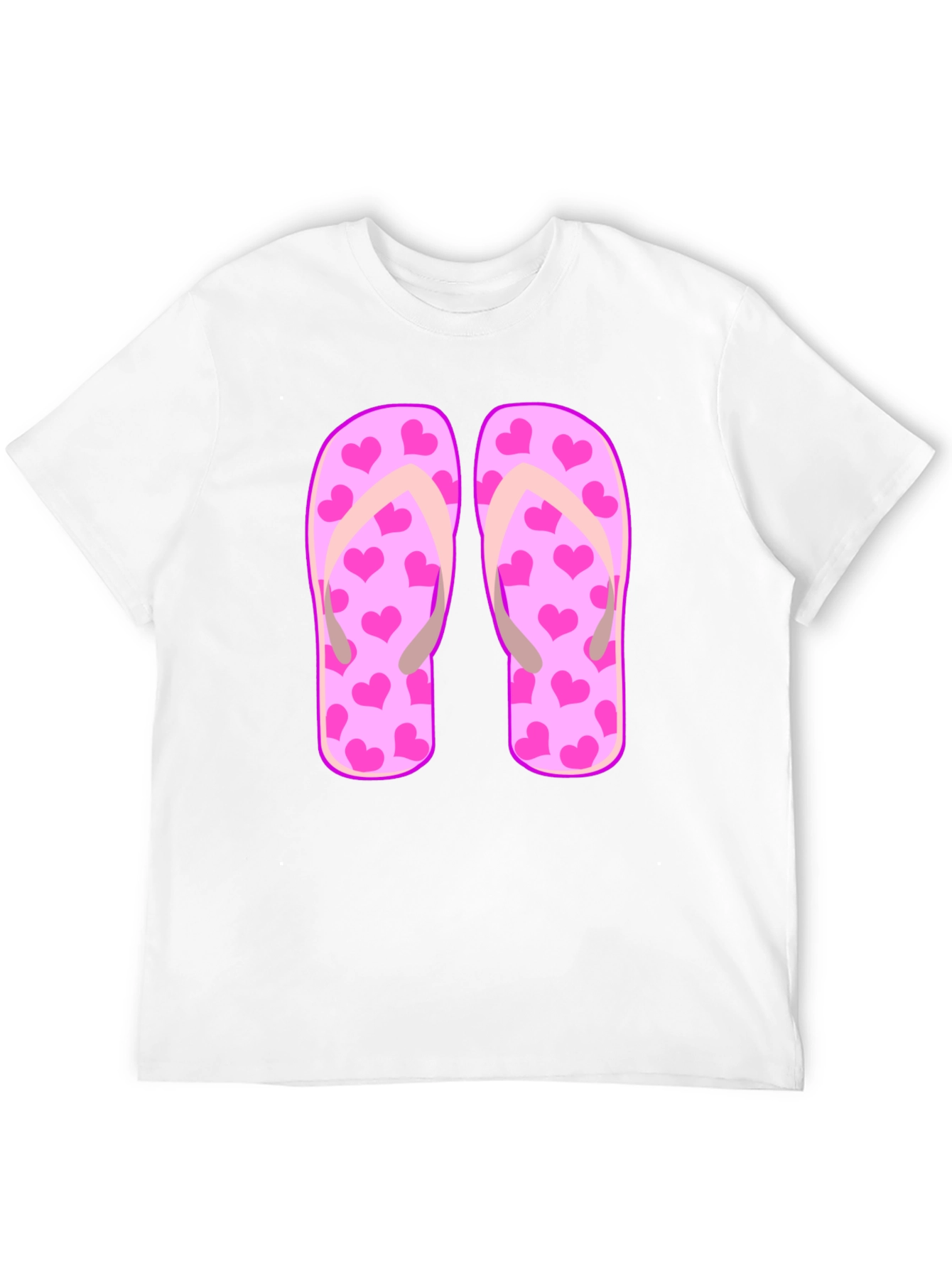 Heart Flip Flops Graphic Tee