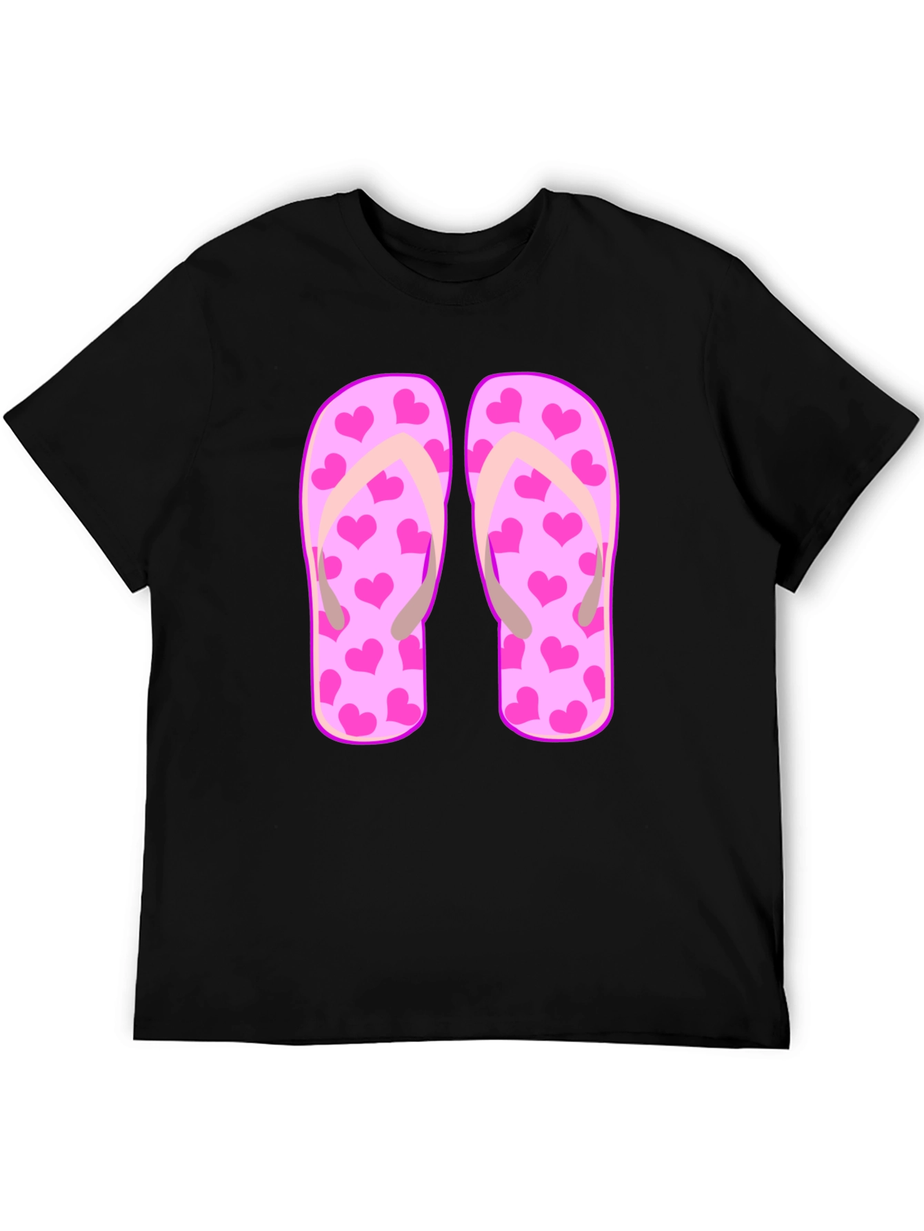 Heart Flip Flops Graphic Tee