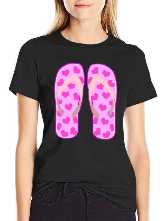 Heart Flip Flops Graphic Tee