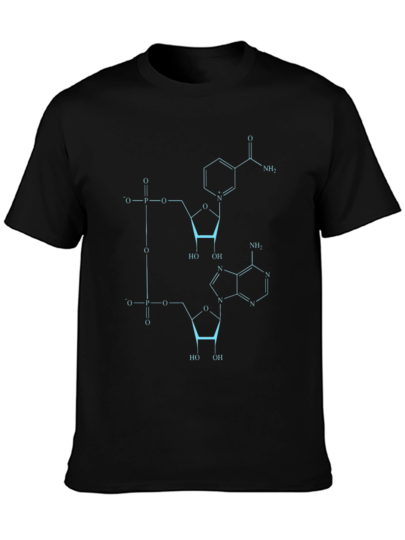 Science Tee: Molecule Graphic T-Shirt - Black