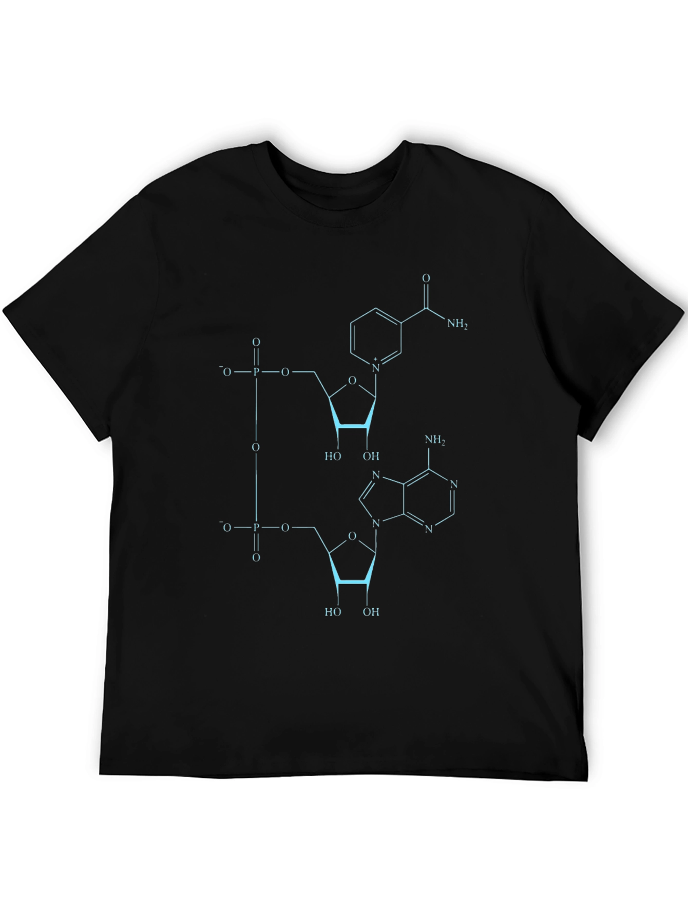 Science Tee: Molecule Graphic T-Shirt - Black
