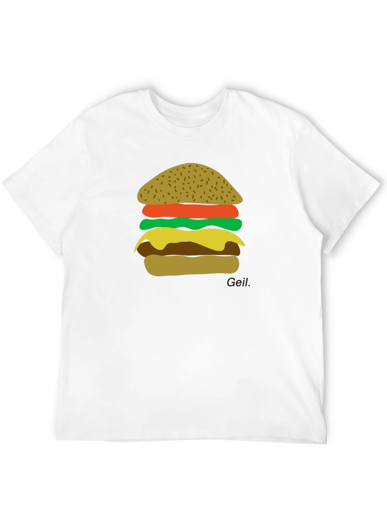 Burger Graphic Black T-Shirt - Foodie Tee