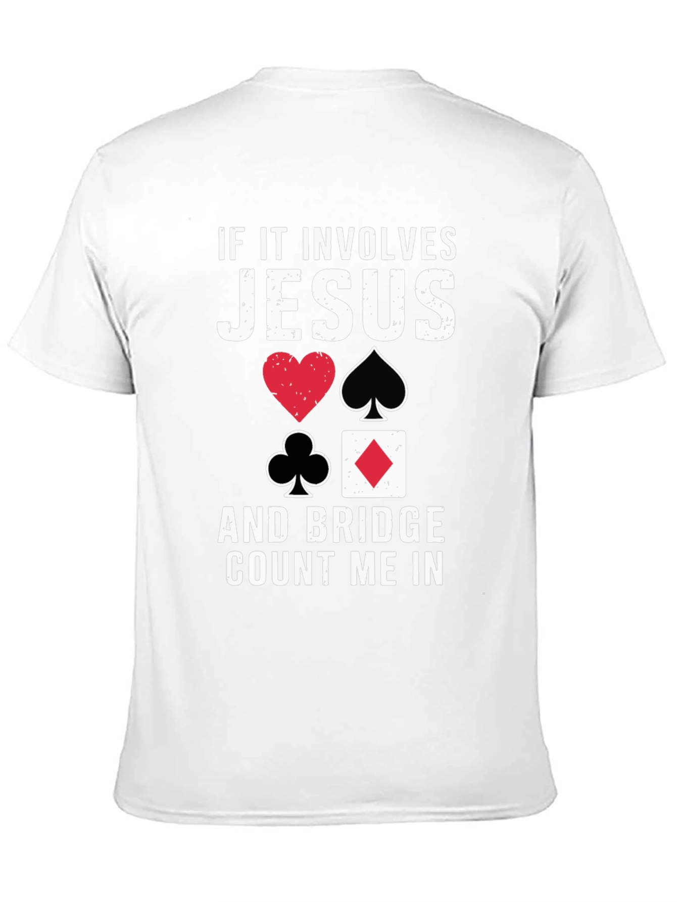 Jesus and Bridge Game Black T-Shirt
