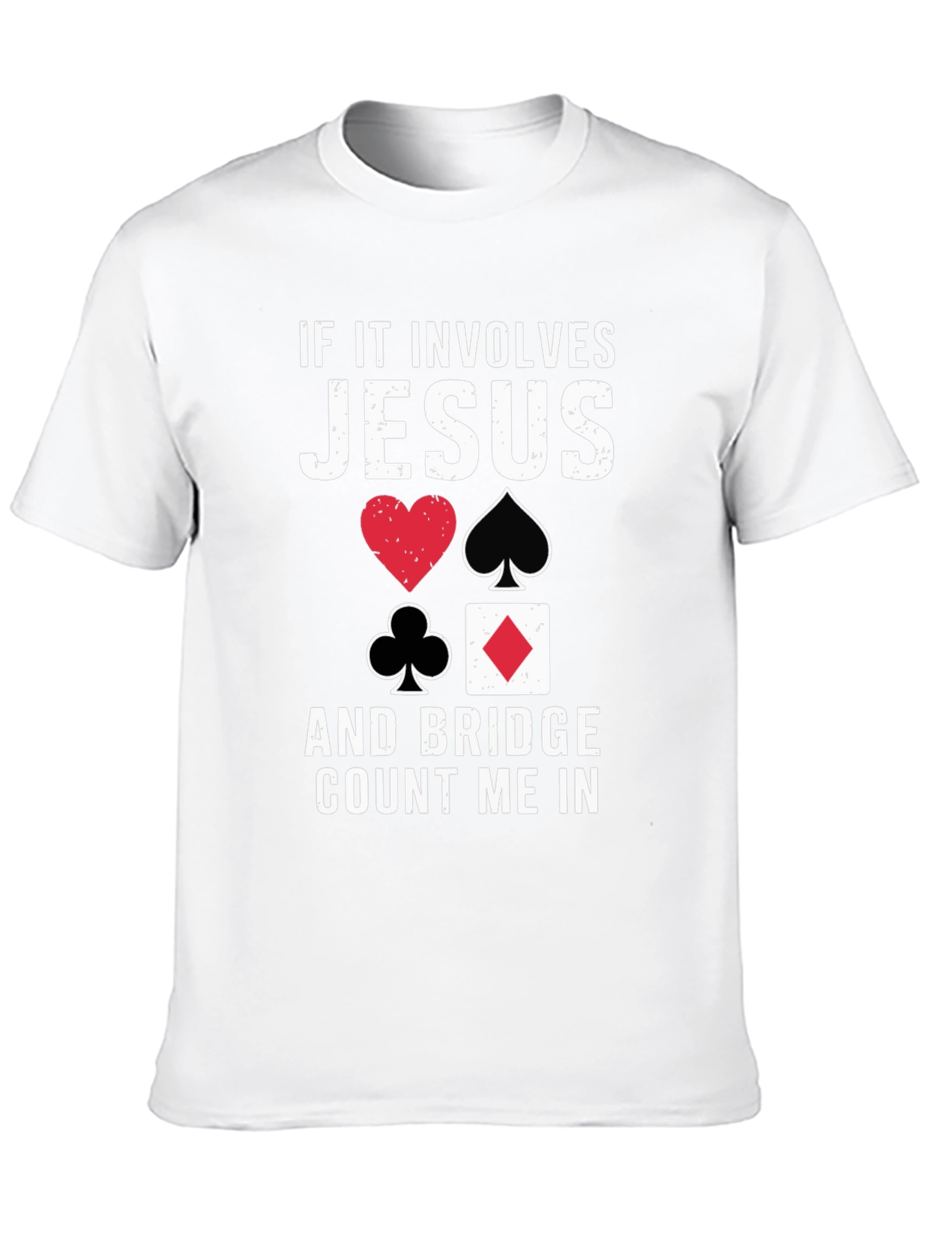 Jesus and Bridge Game Black T-Shirt