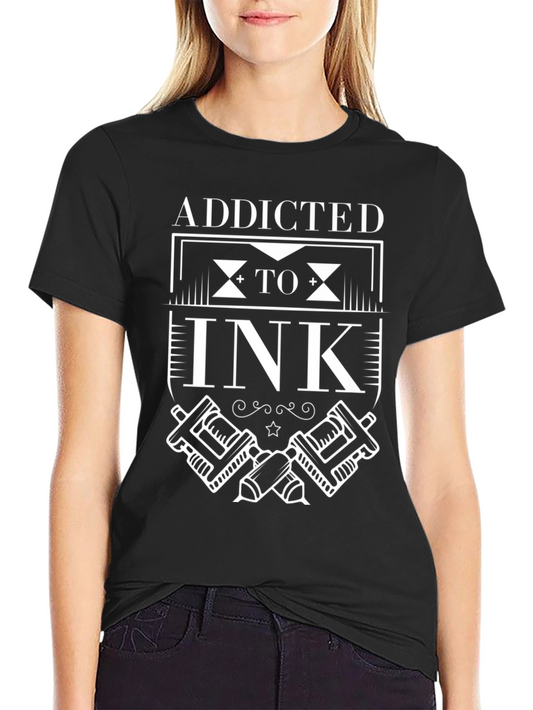 Addicted to Ink Graphic Tee - Tattoo Artist Style