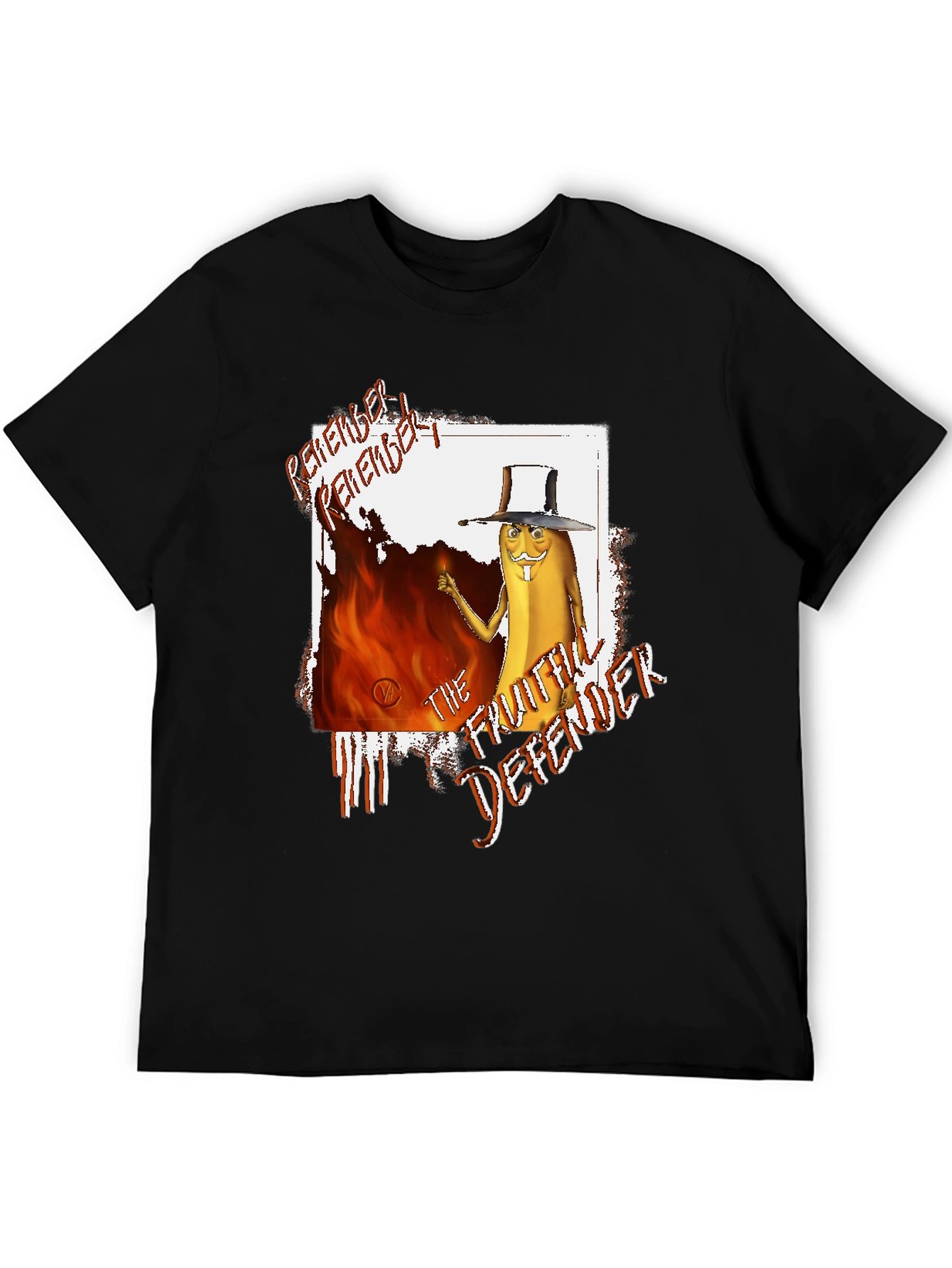 Remember! Fruitful Defender Black Graphic Tee