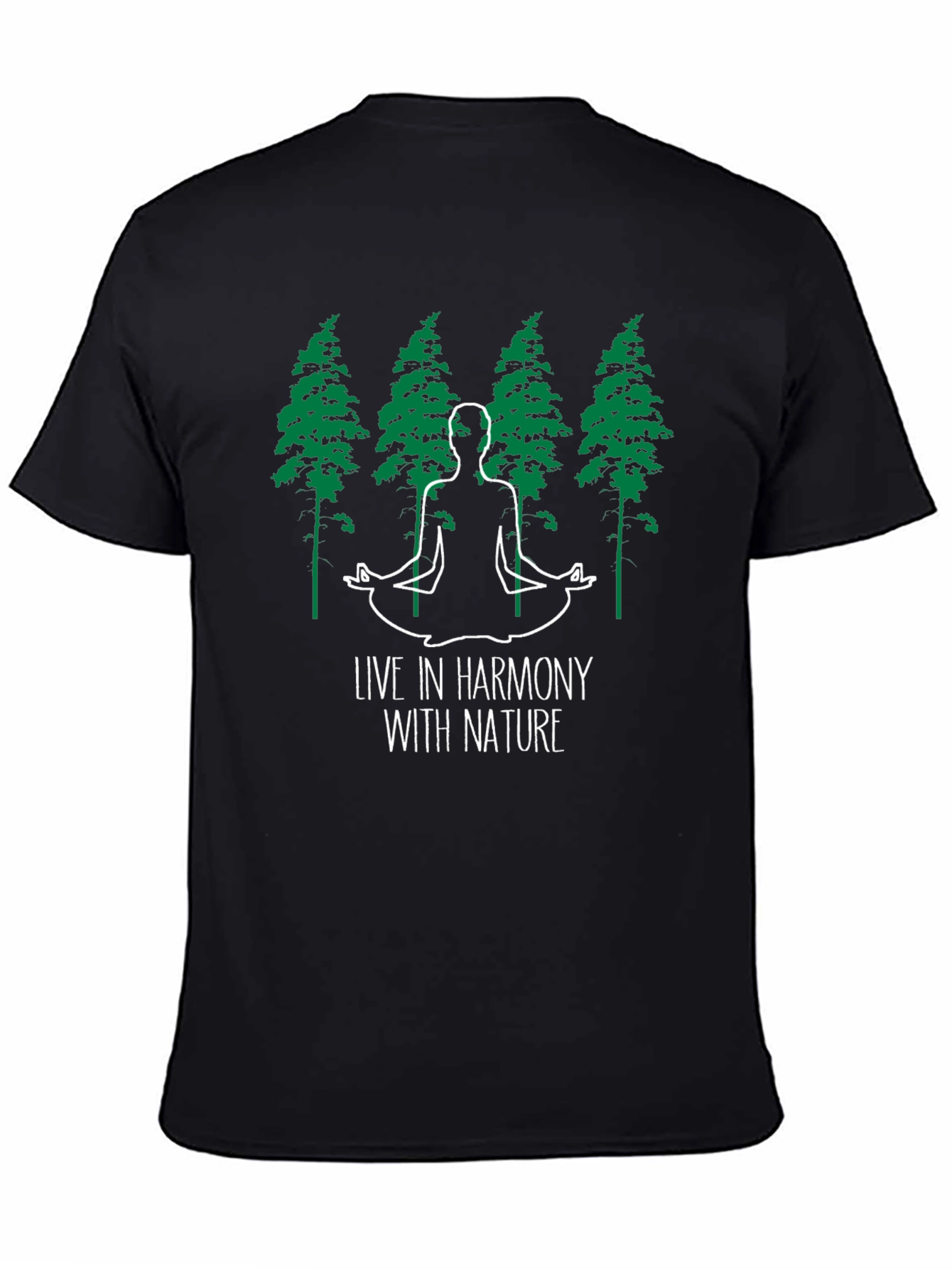 Harmony Nature T-Shirt - Meditating Tree Design